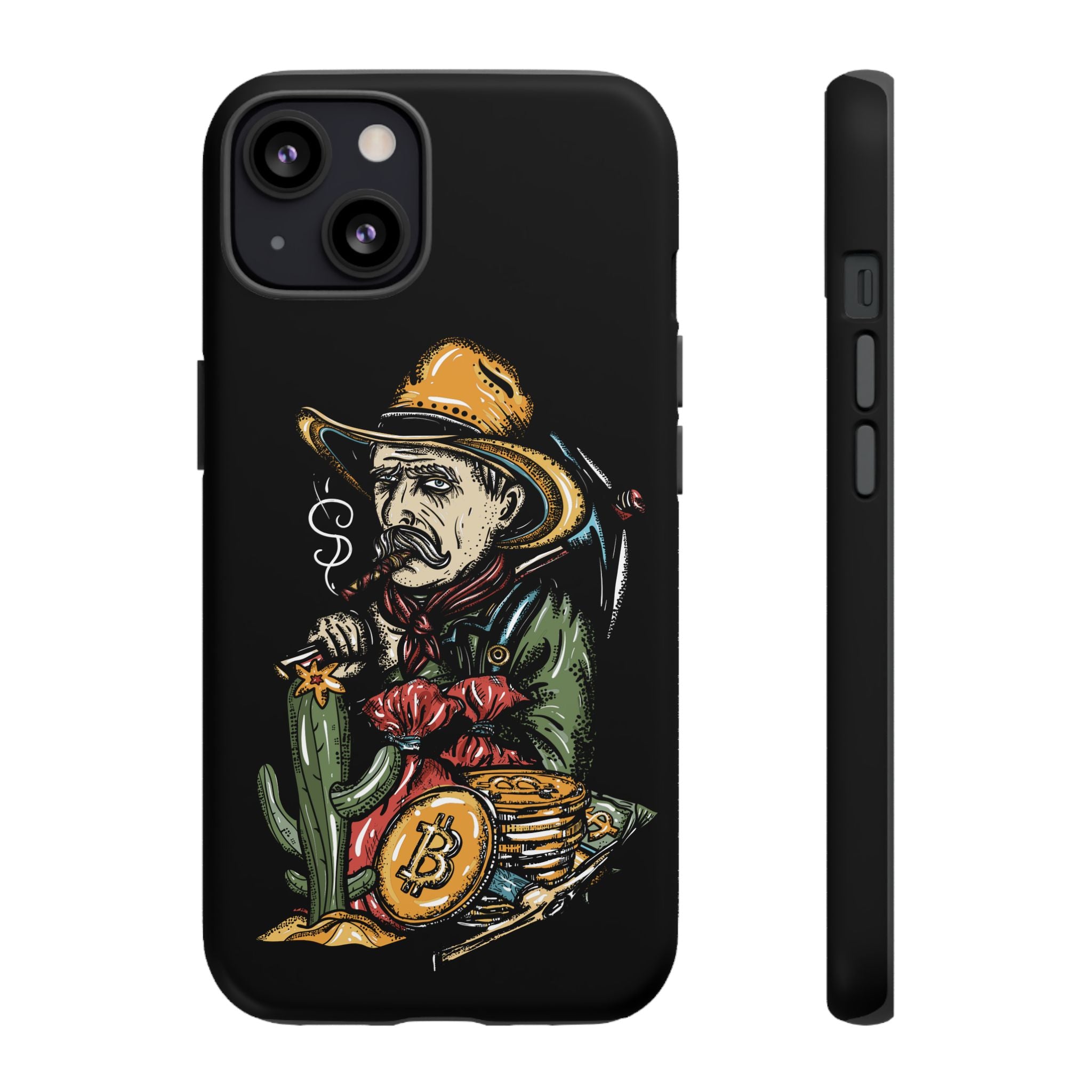Phone Tough Case - Bitcoin Smoking Man