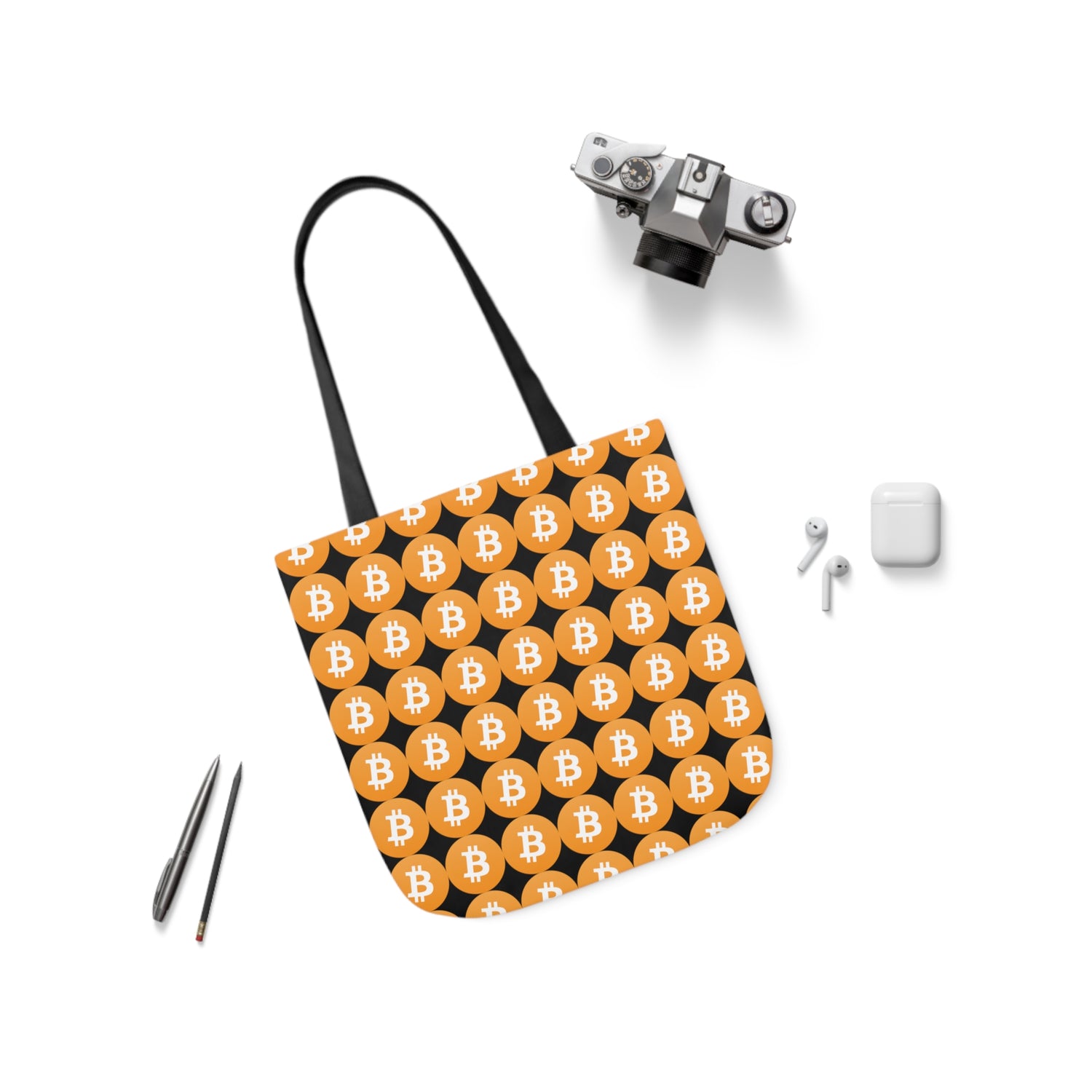 Canvas Tote Bag - Bitcoin Logo