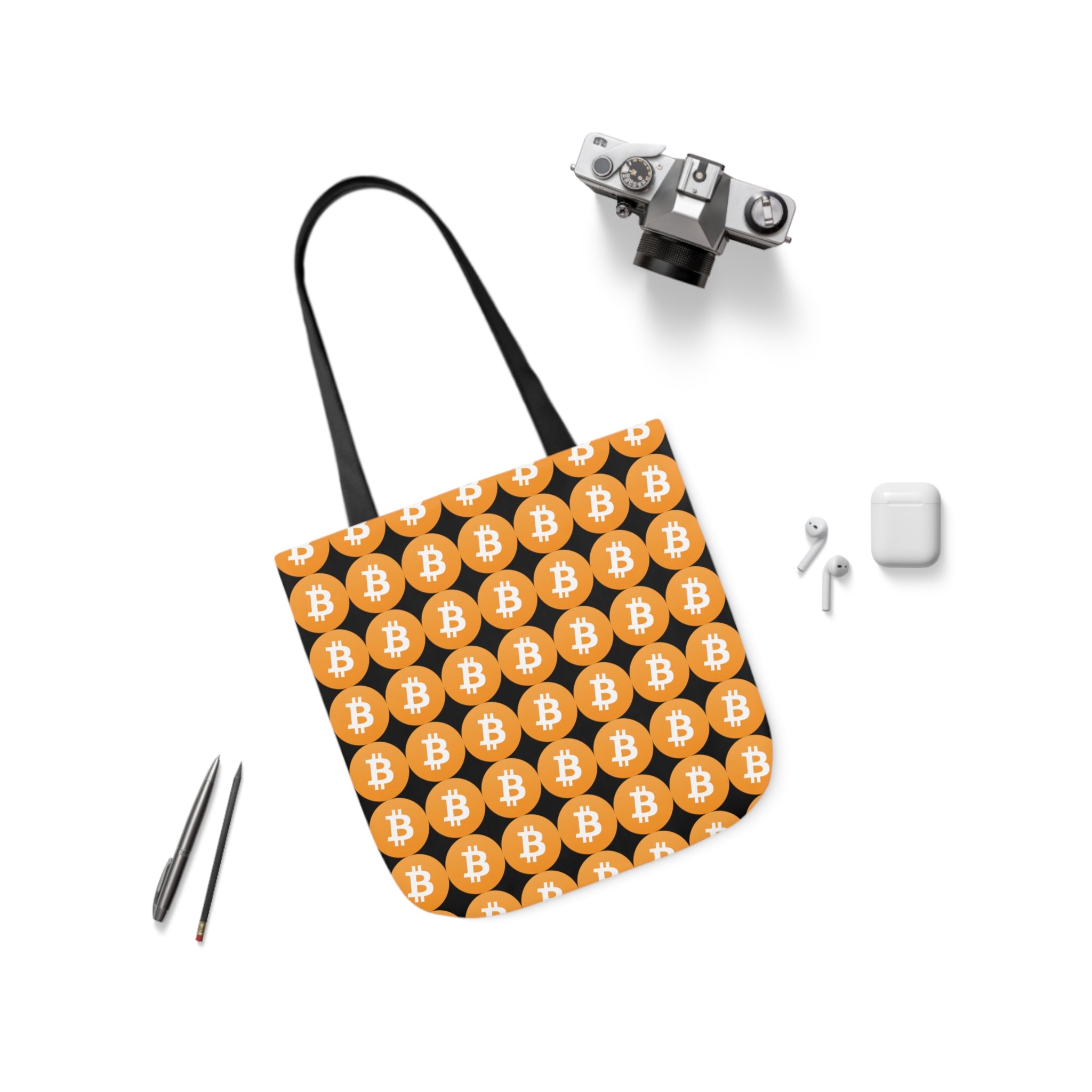Canvas Tote Bag - Bitcoin Logo