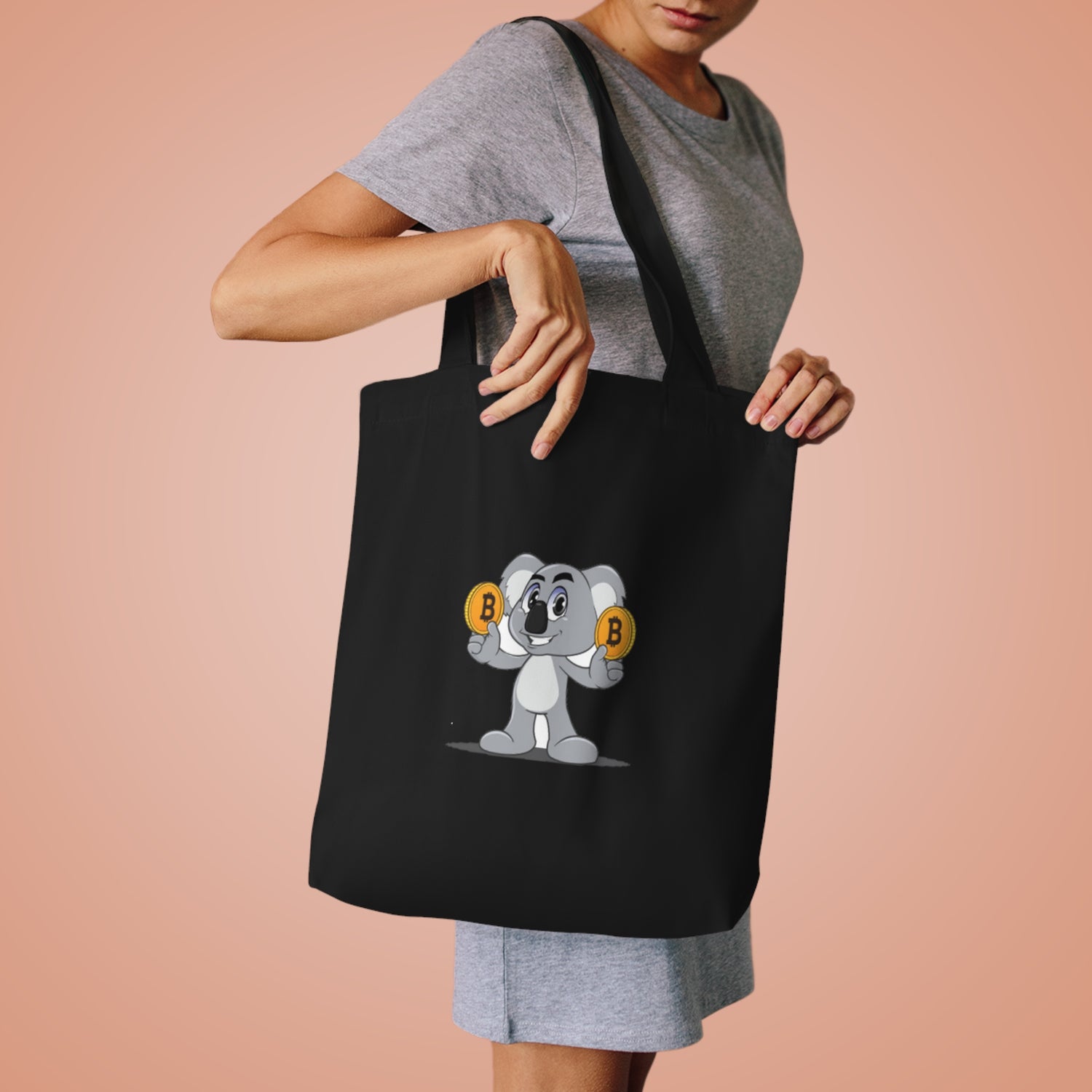Premium 100% Cotton Tote Bag - BTC Koala