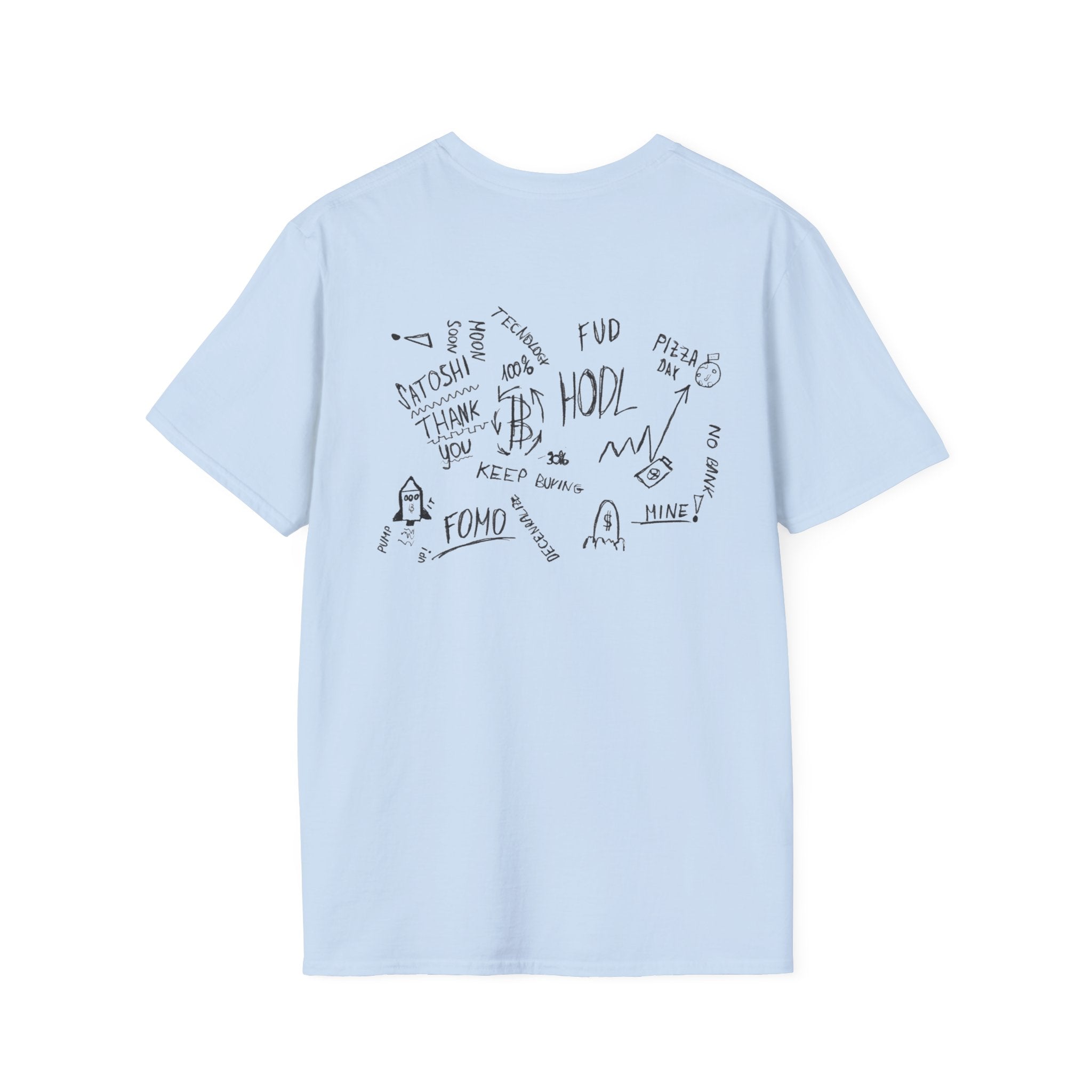 Crypto Scribble - Cotton T-Shirt (Unisex)