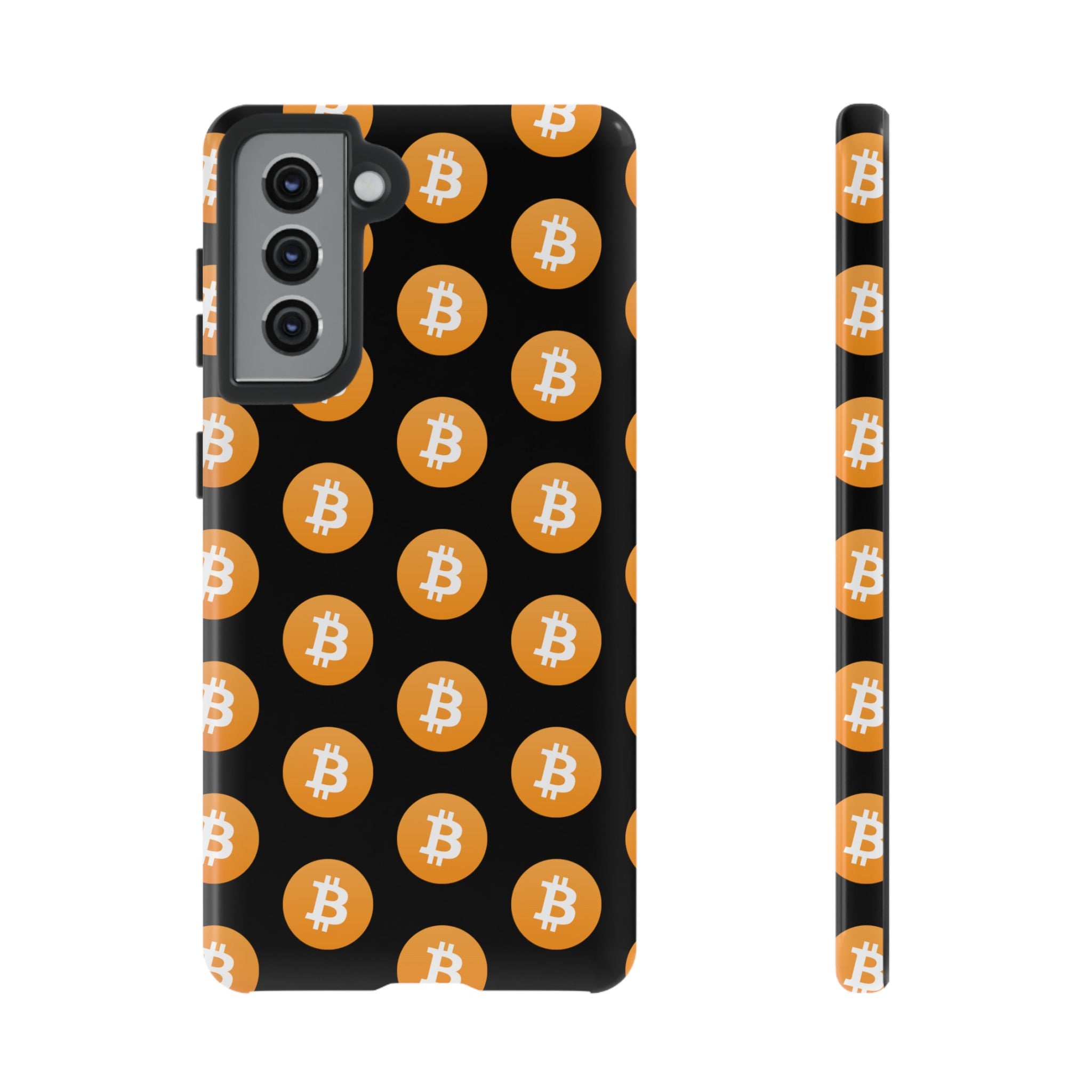 Phone Tough Case - Bitcoin Black Background