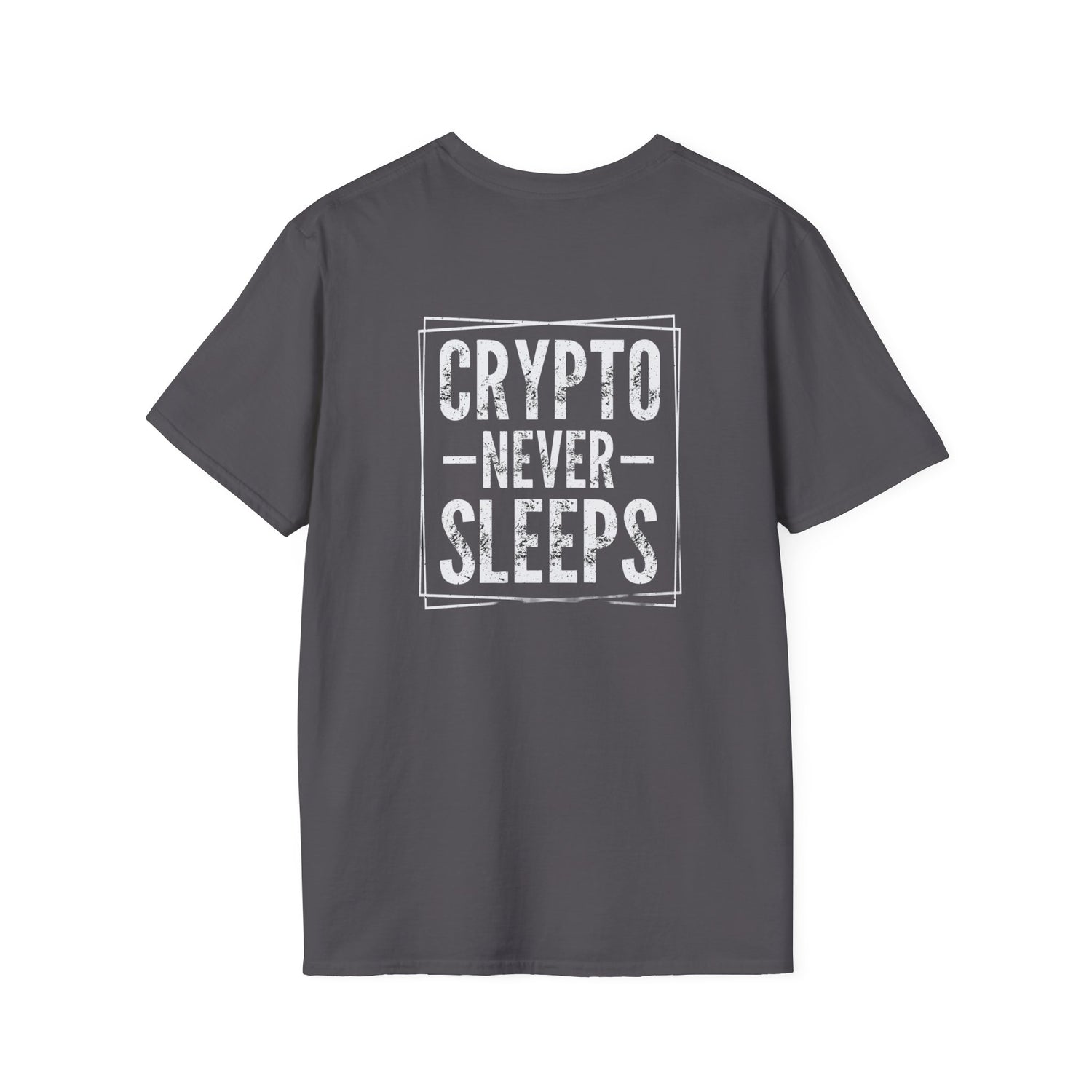 Crypto Never Sleeps (Back) T-Shirt