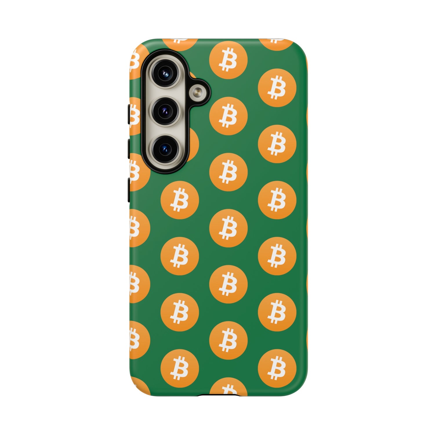Phone Tough Case - Bitcoin Green Background