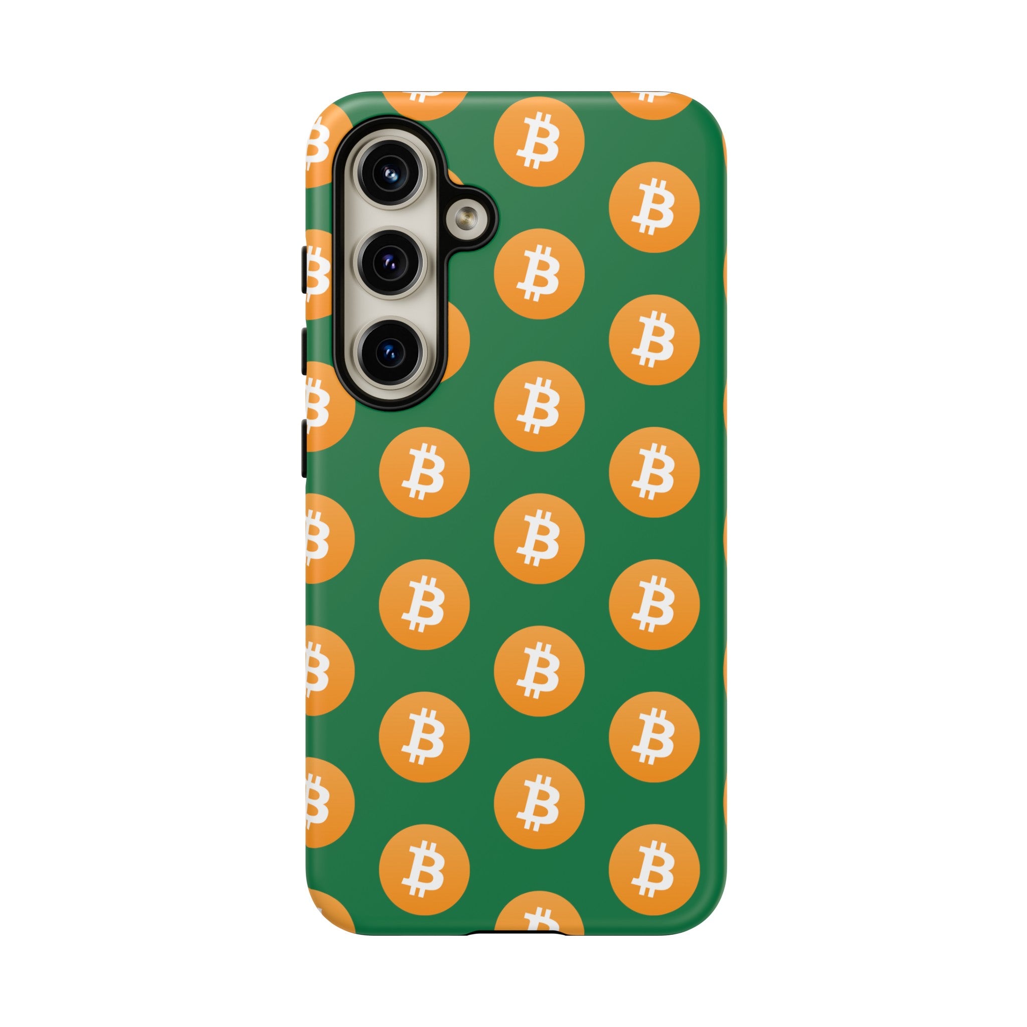 Phone Tough Case - Bitcoin Green Background