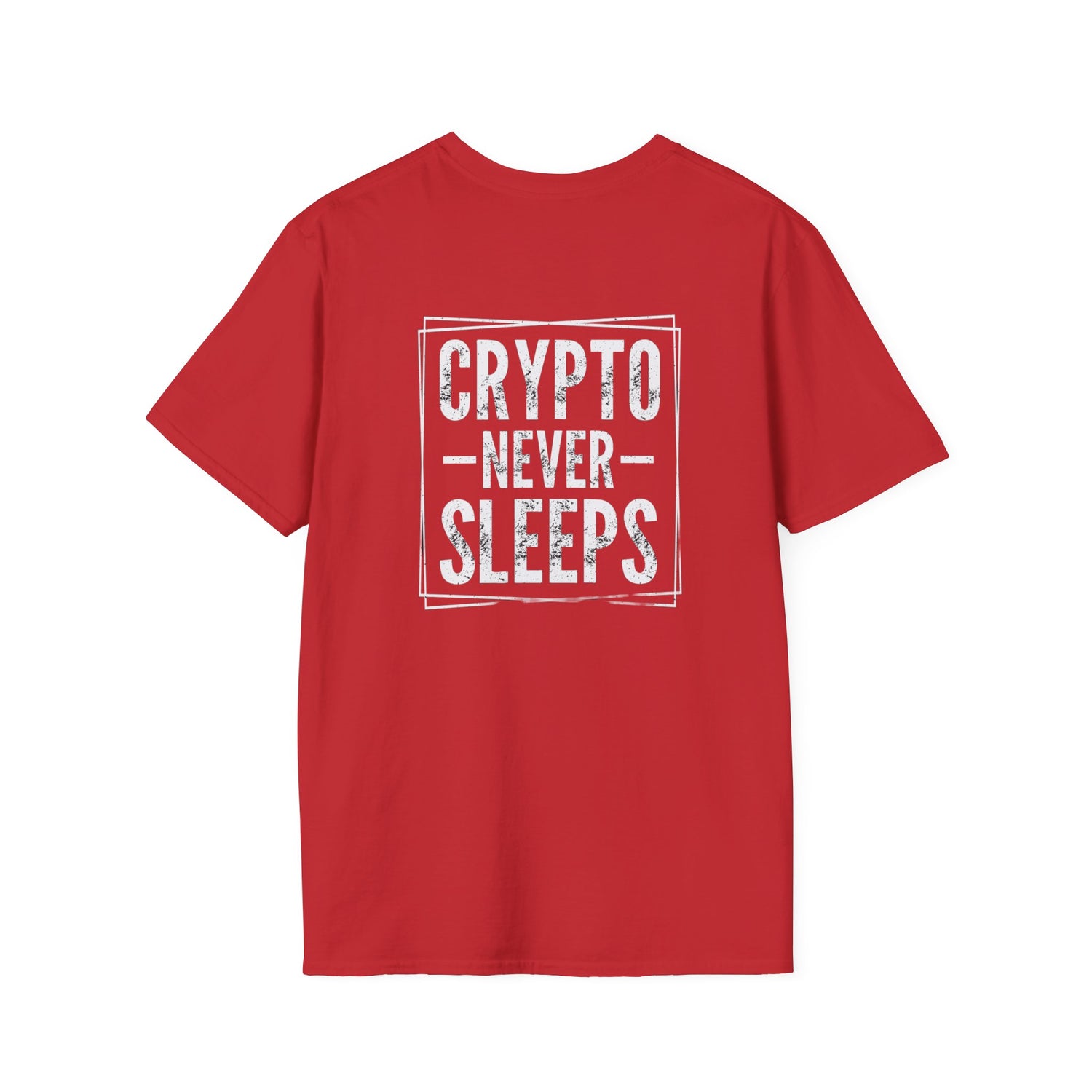 Crypto Never Sleeps (Back) T-Shirt