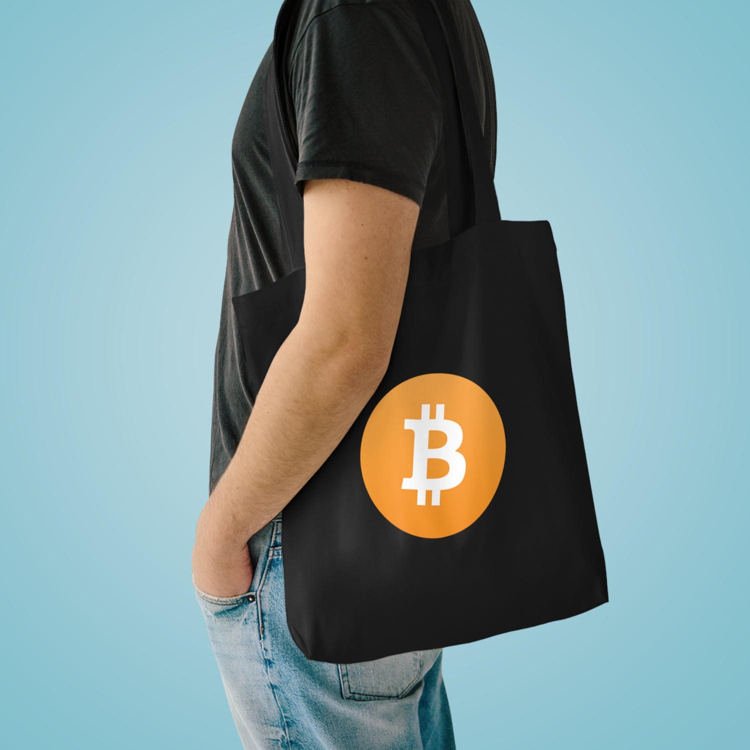Premium 100% Cotton Tote Bag - Bitcoin