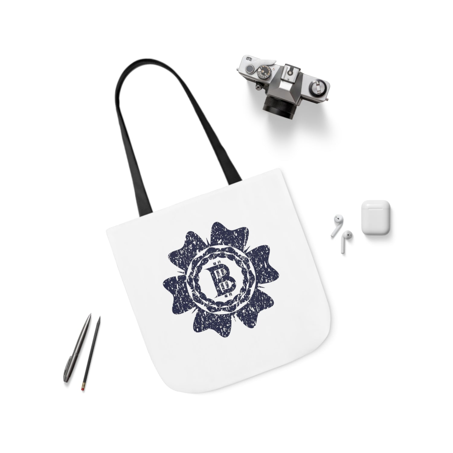 Canvas Tote Bag - Bitcoin Stamp