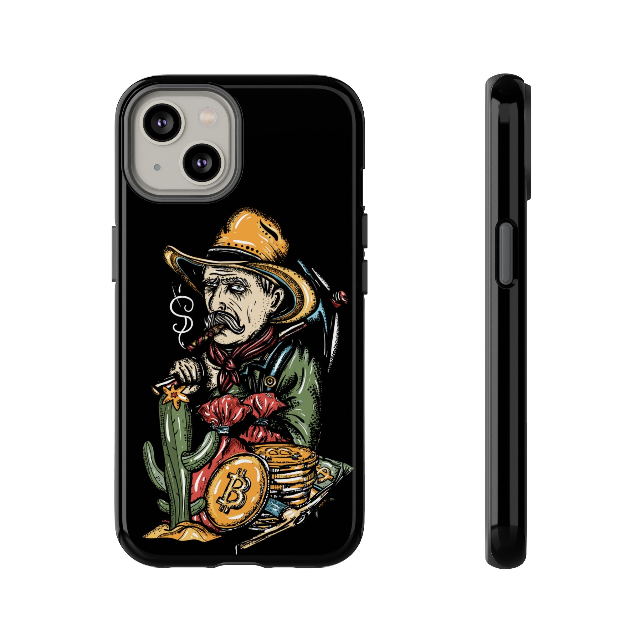 Phone Tough Case - Bitcoin Smoking Man