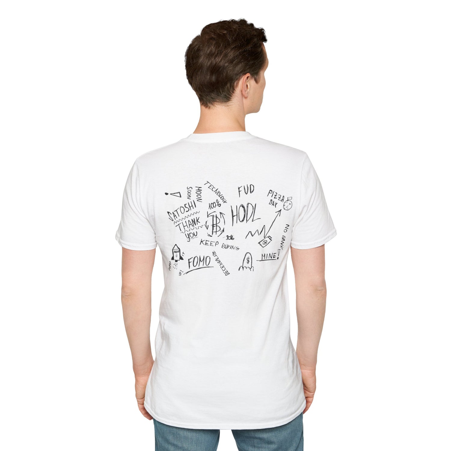 Crypto Scribble - Cotton T-Shirt (Unisex)