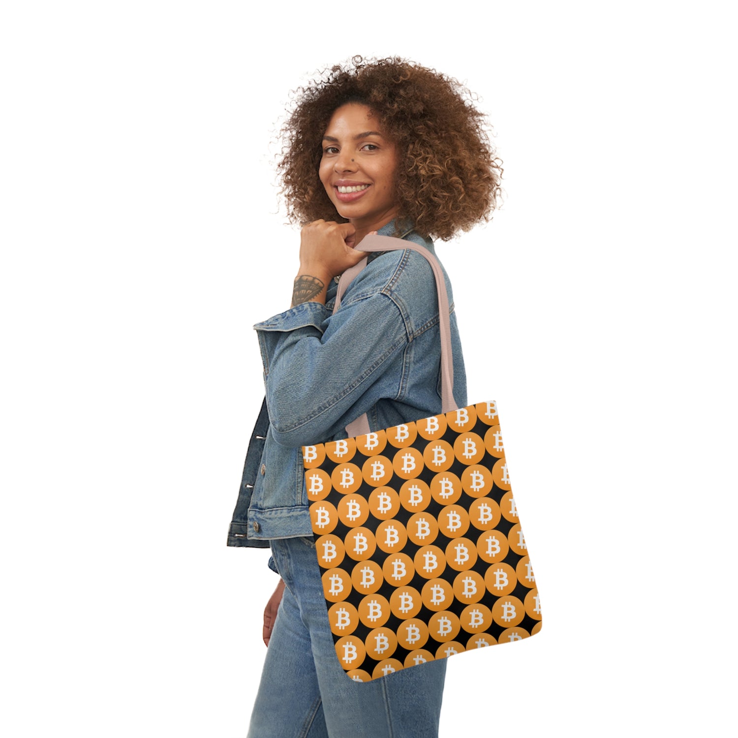 Canvas Tote Bag - Bitcoin Logo