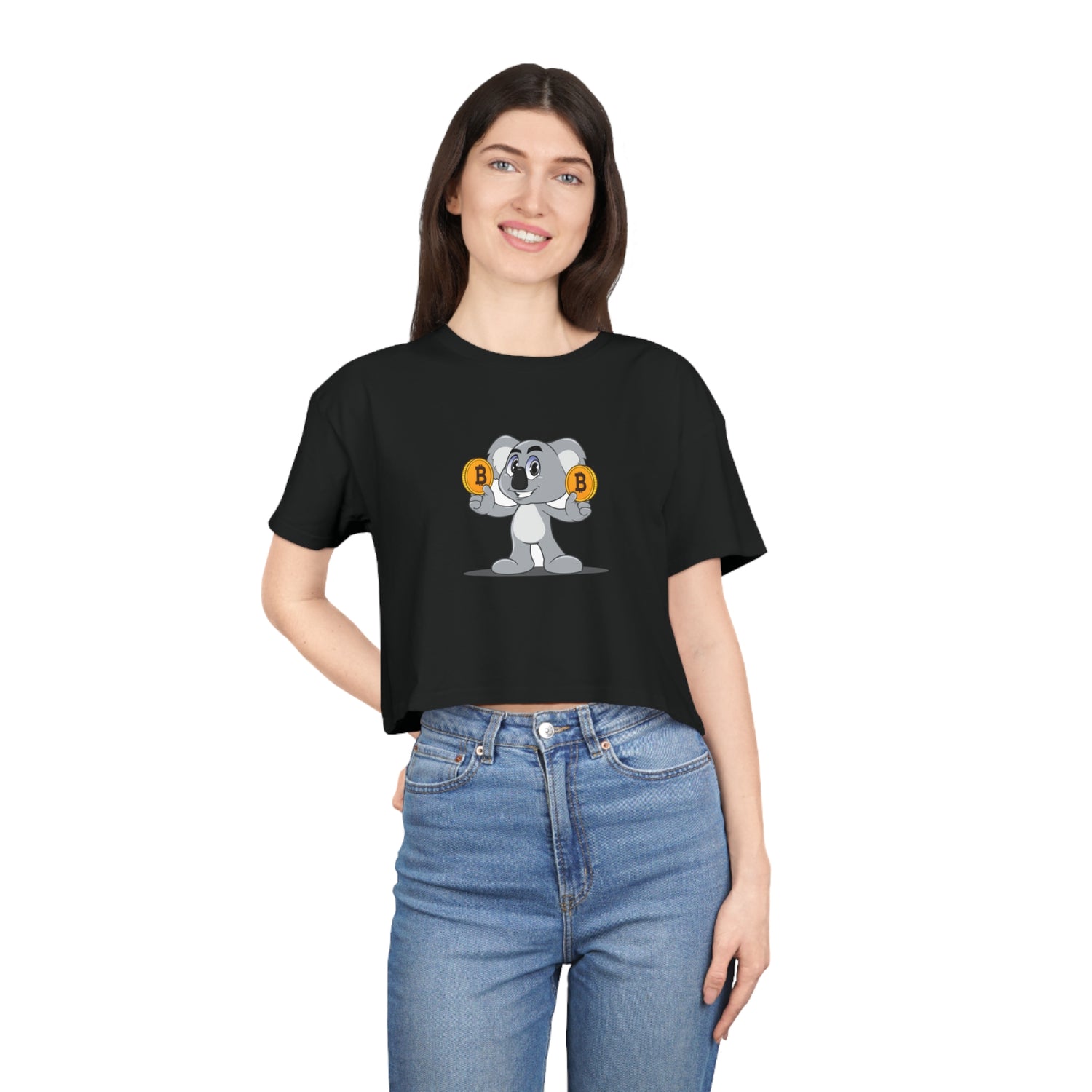 Crop Tee - Bitcoin Koala