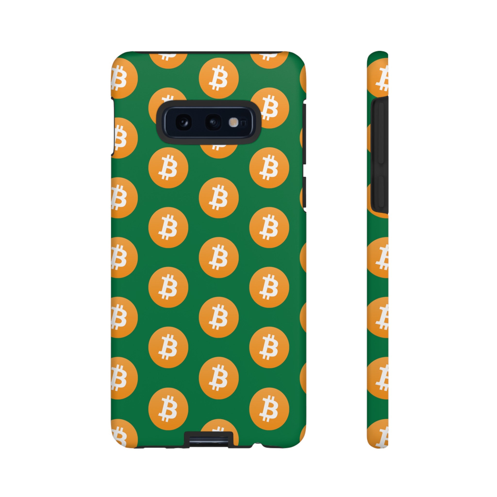 Phone Tough Case - Bitcoin Green Background