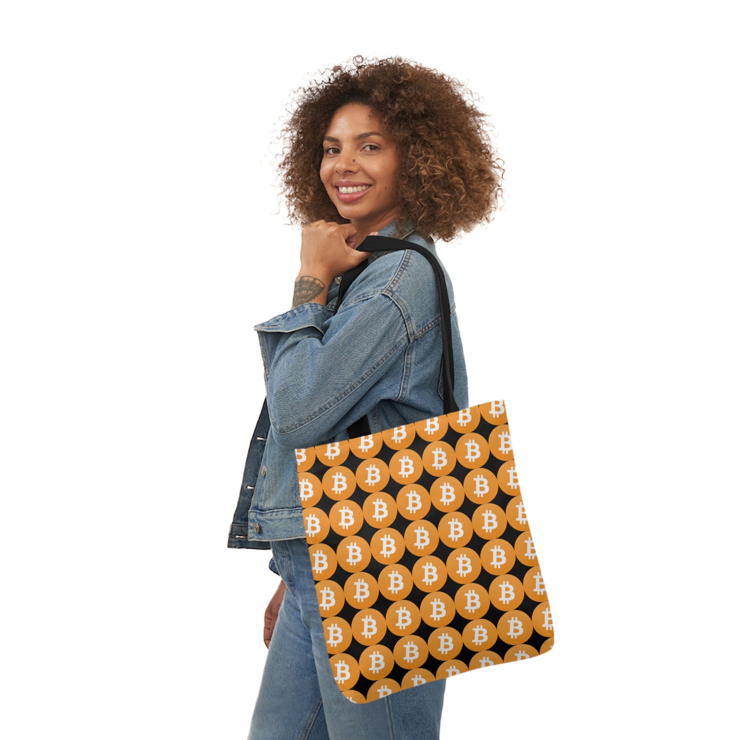 Canvas Tote Bag - Bitcoin Logo