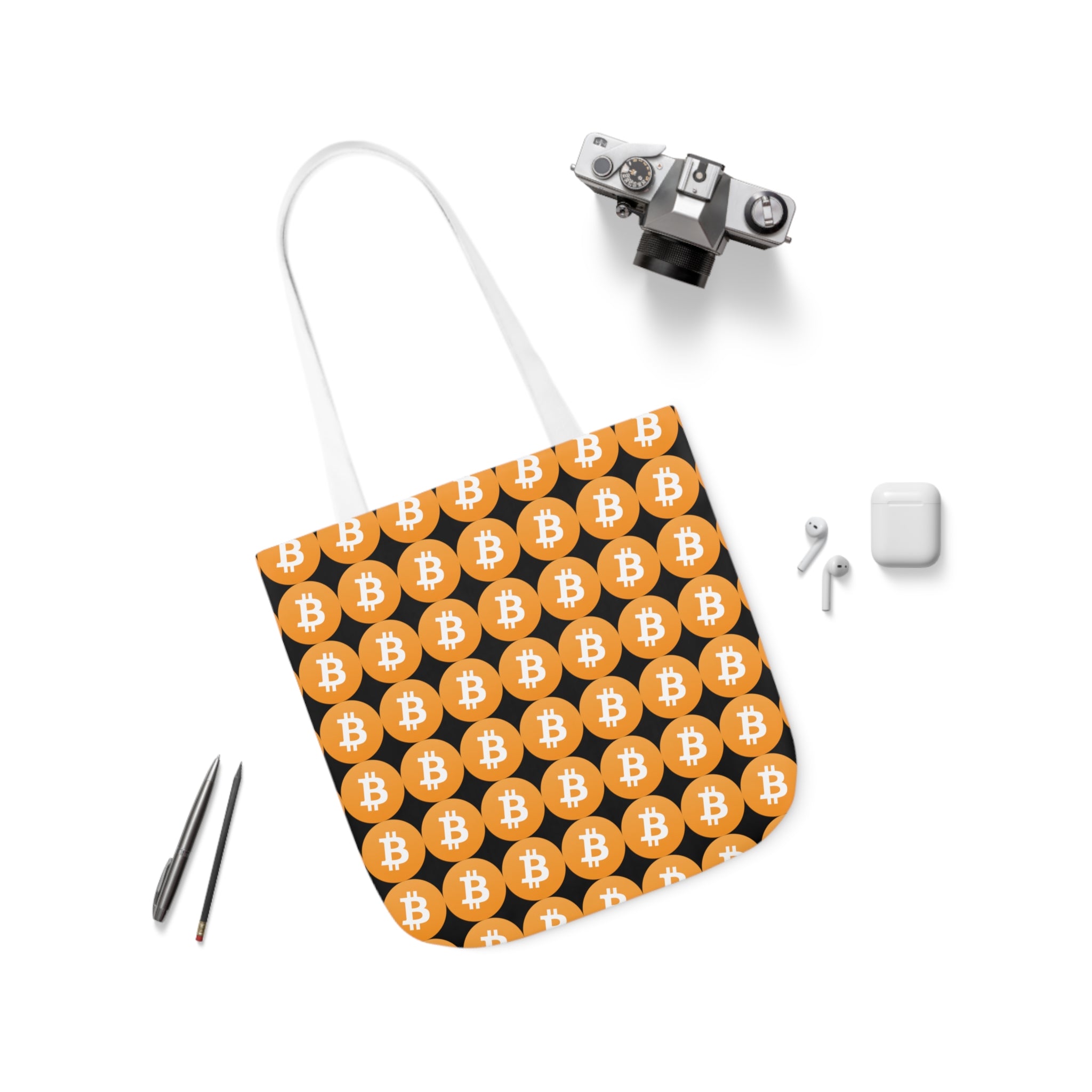 Canvas Tote Bag - Bitcoin Logo