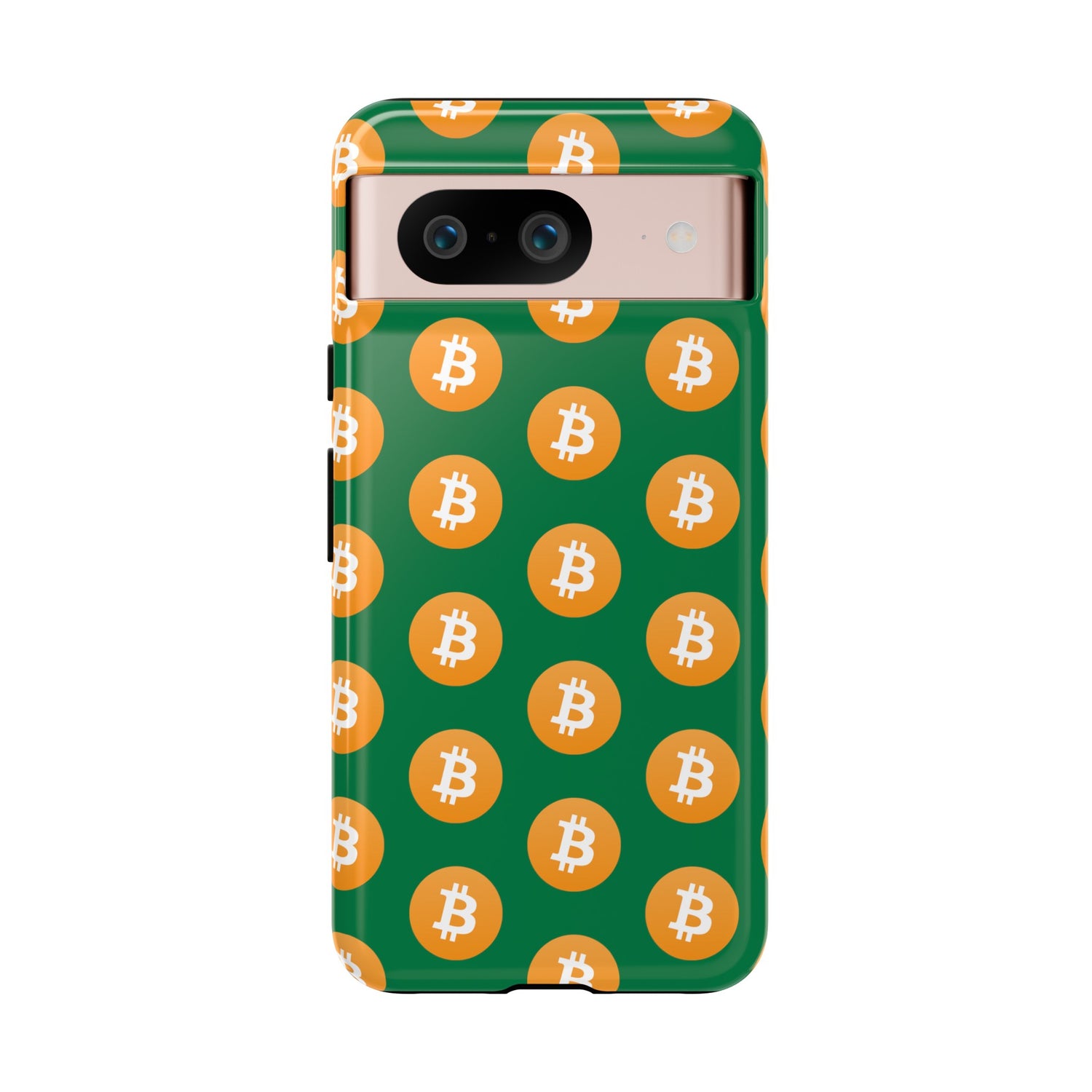 Phone Tough Case - Bitcoin Green Background