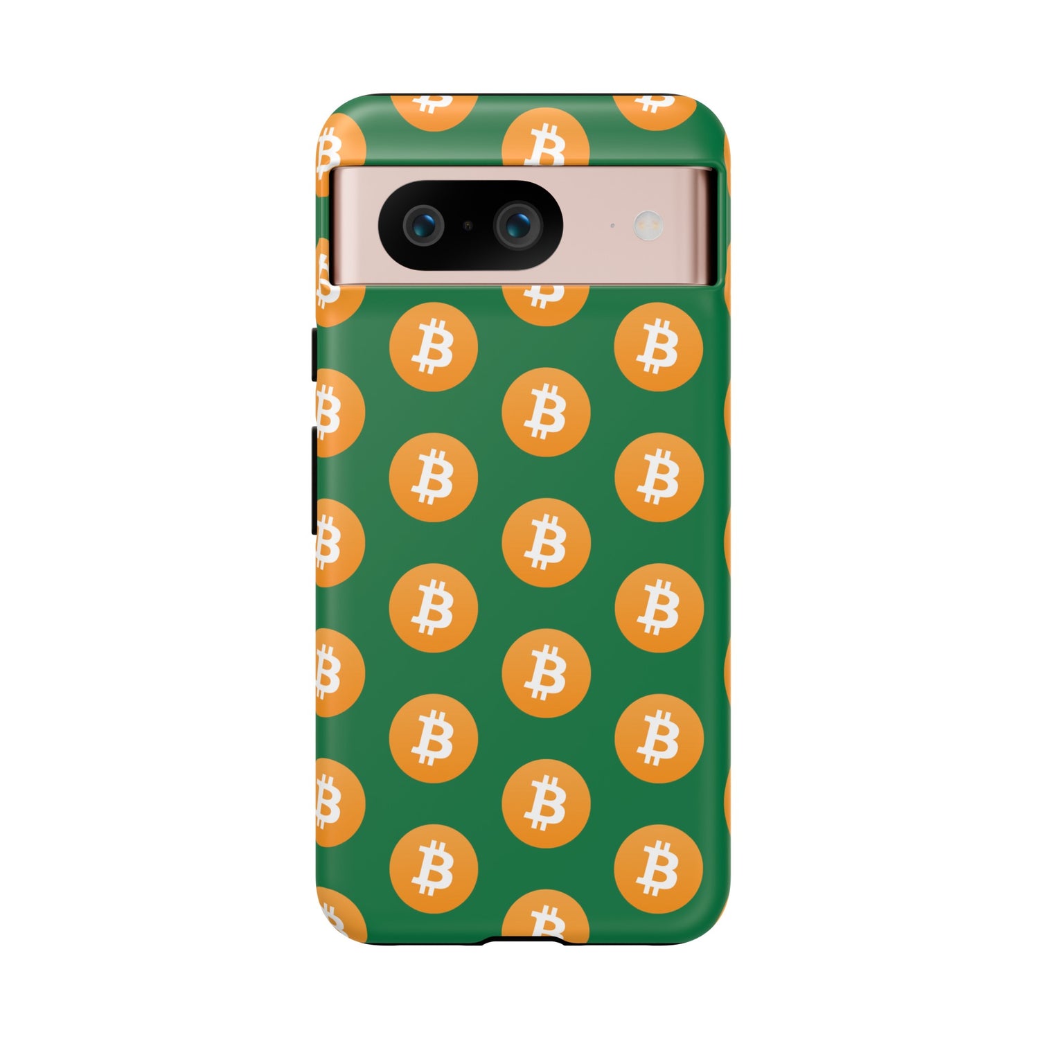 Phone Tough Case - Bitcoin Green Background