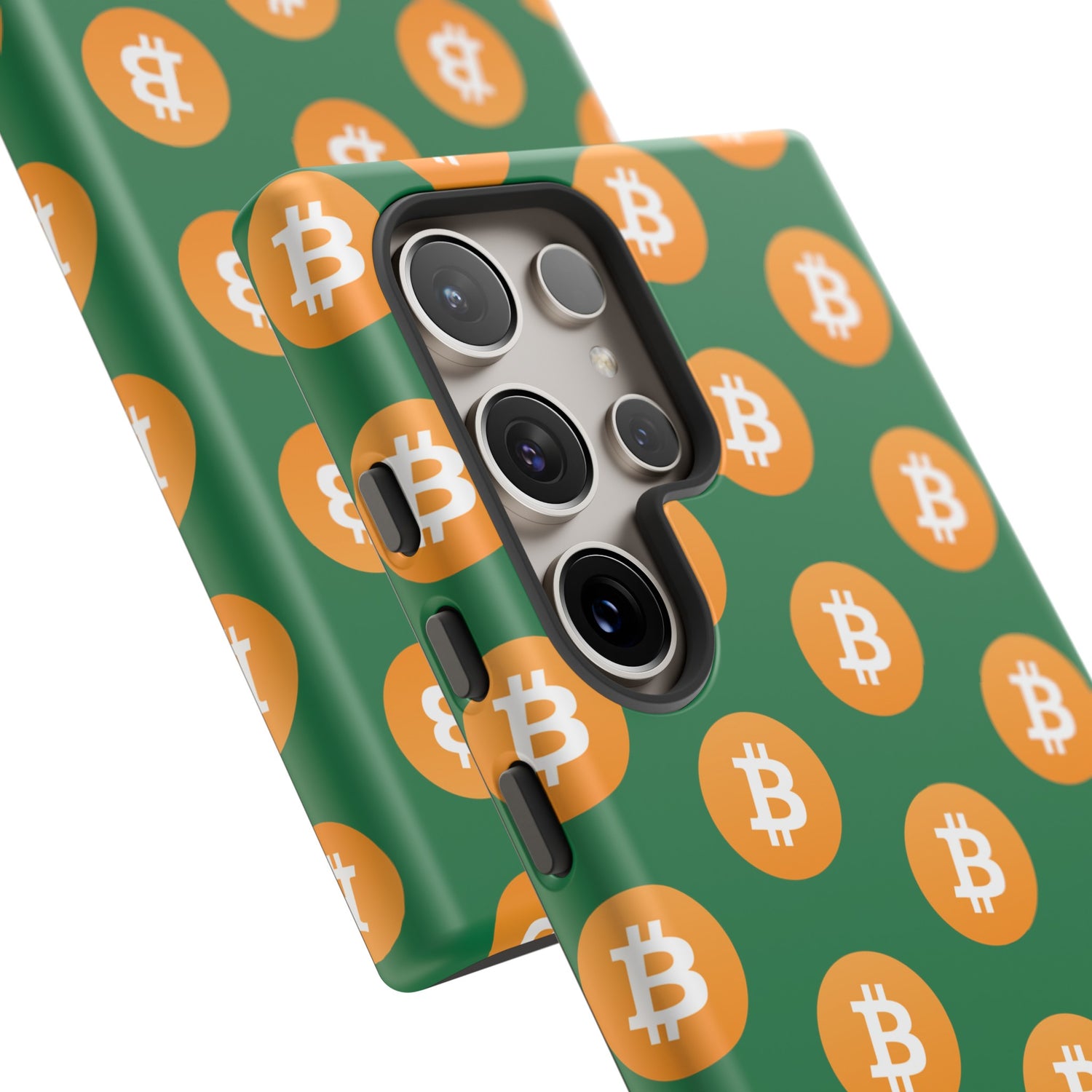Phone Tough Case - Bitcoin Green Background