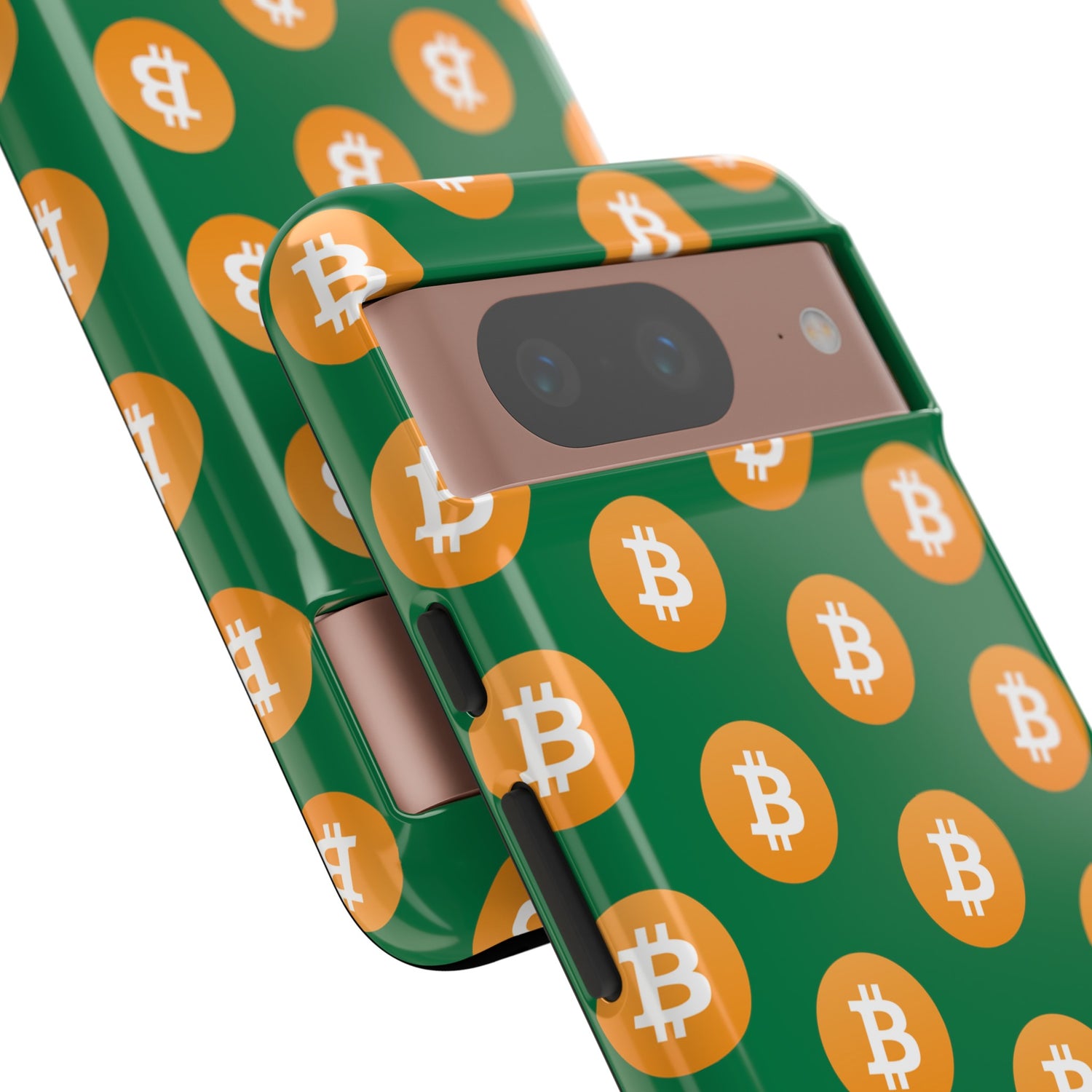 Phone Tough Case - Bitcoin Green Background