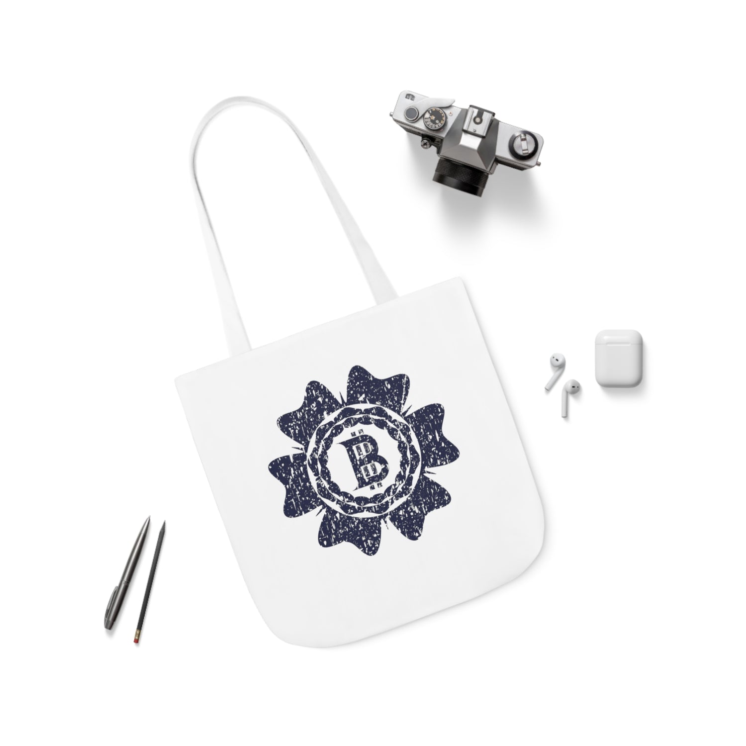 Canvas Tote Bag - Bitcoin Stamp