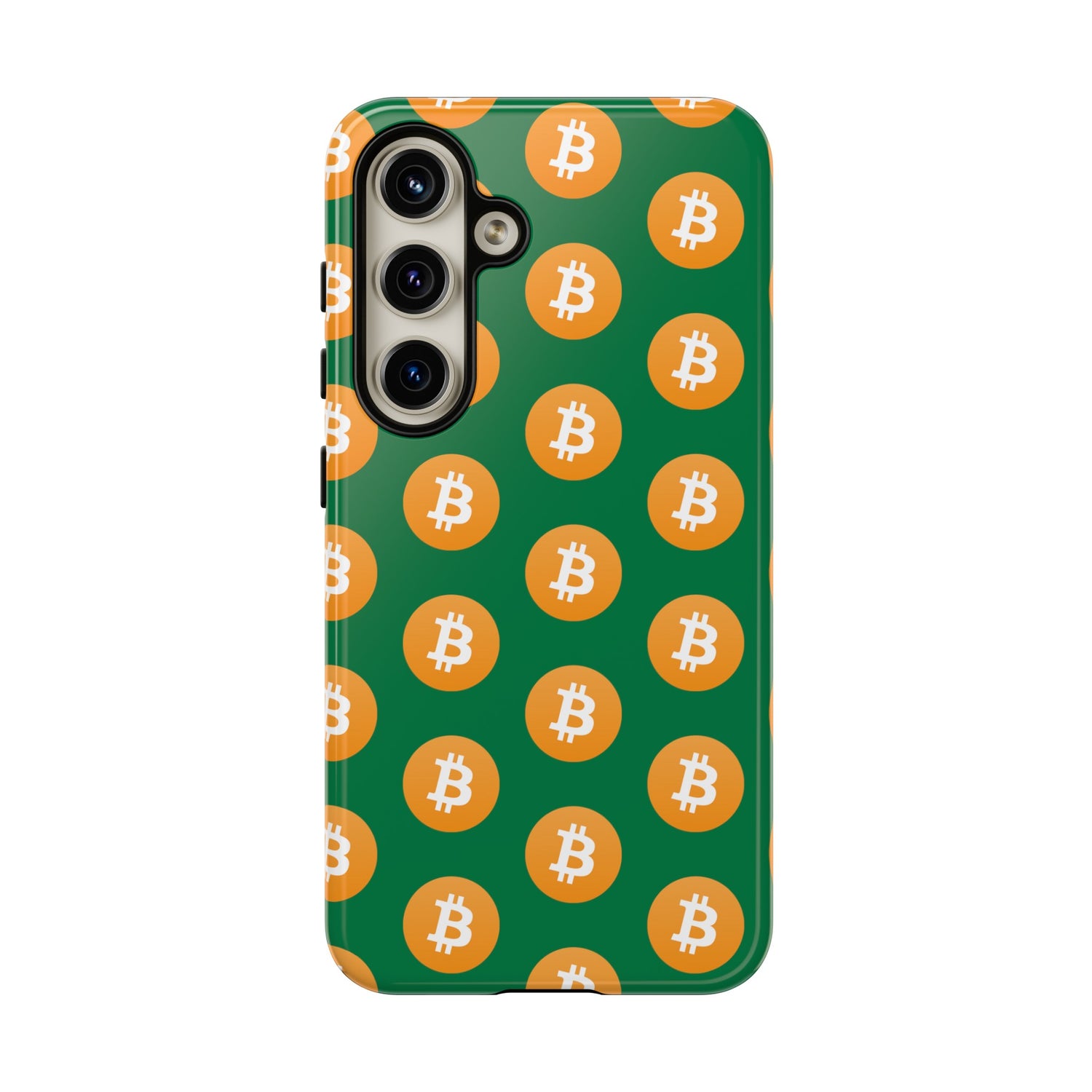 Phone Tough Case - Bitcoin Green Background