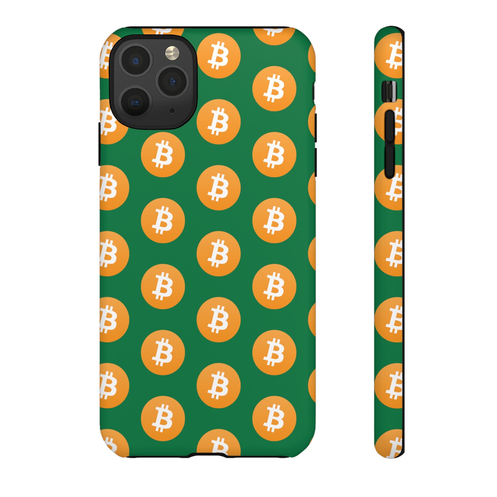 Phone Tough Case - Bitcoin Green Background