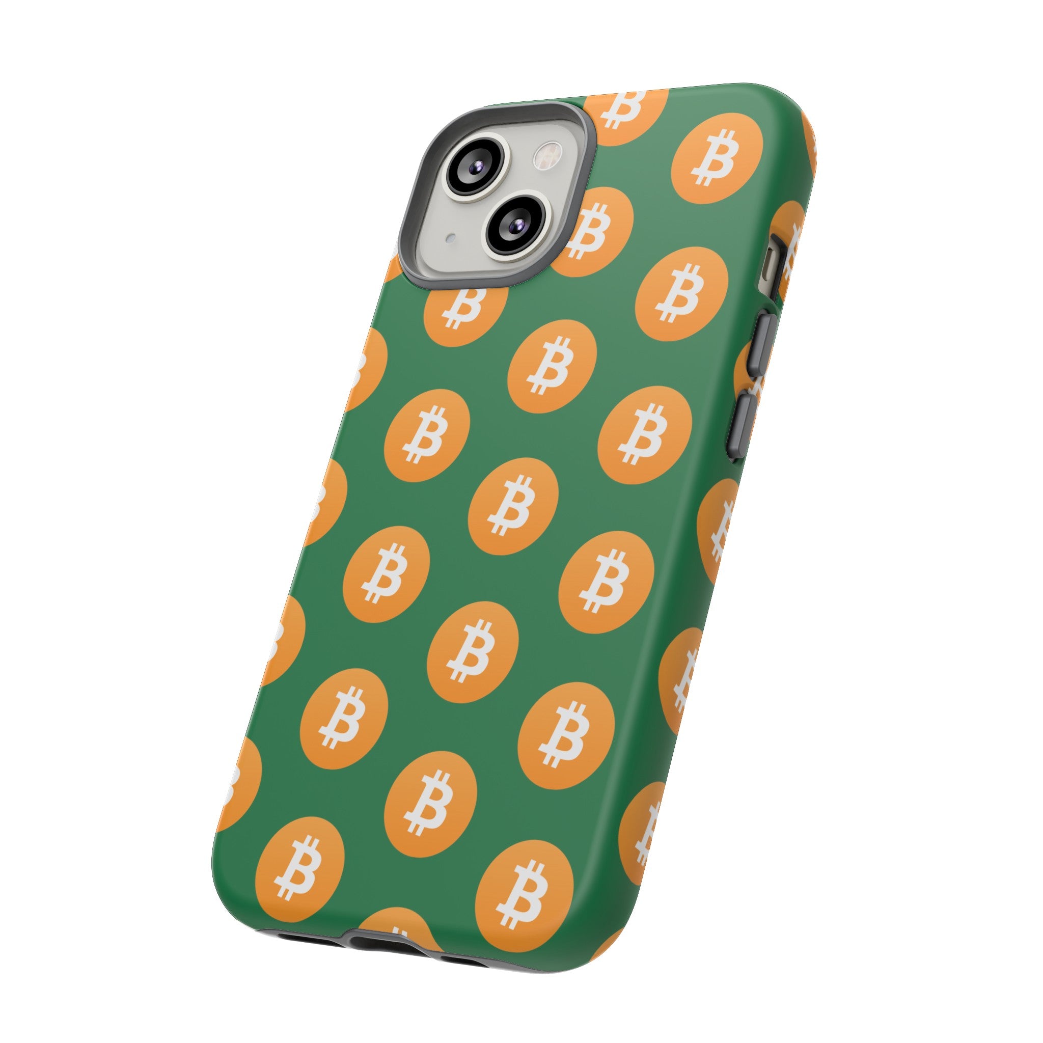 Phone Tough Case - Bitcoin Green Background