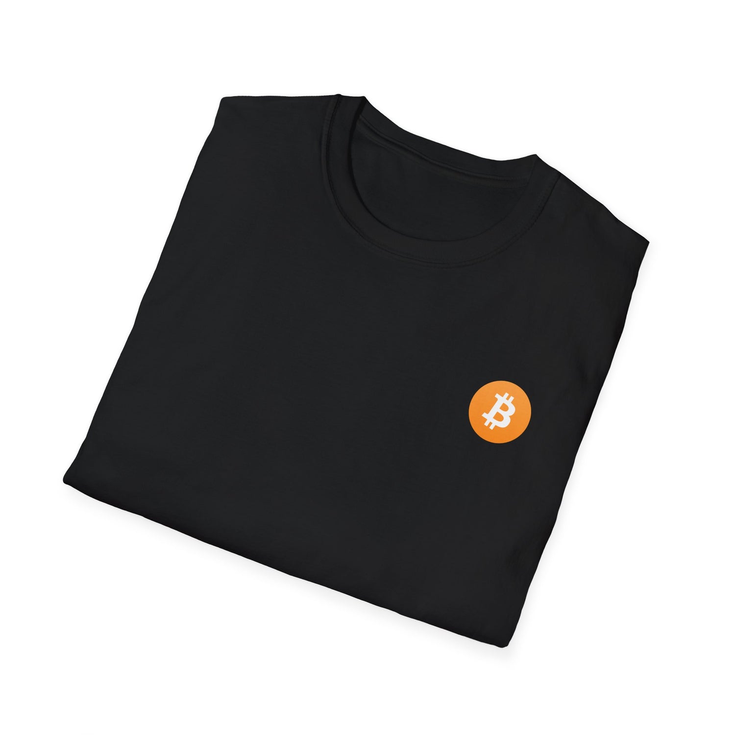 Bitcoin Logo Small - Cotton T-Shirt