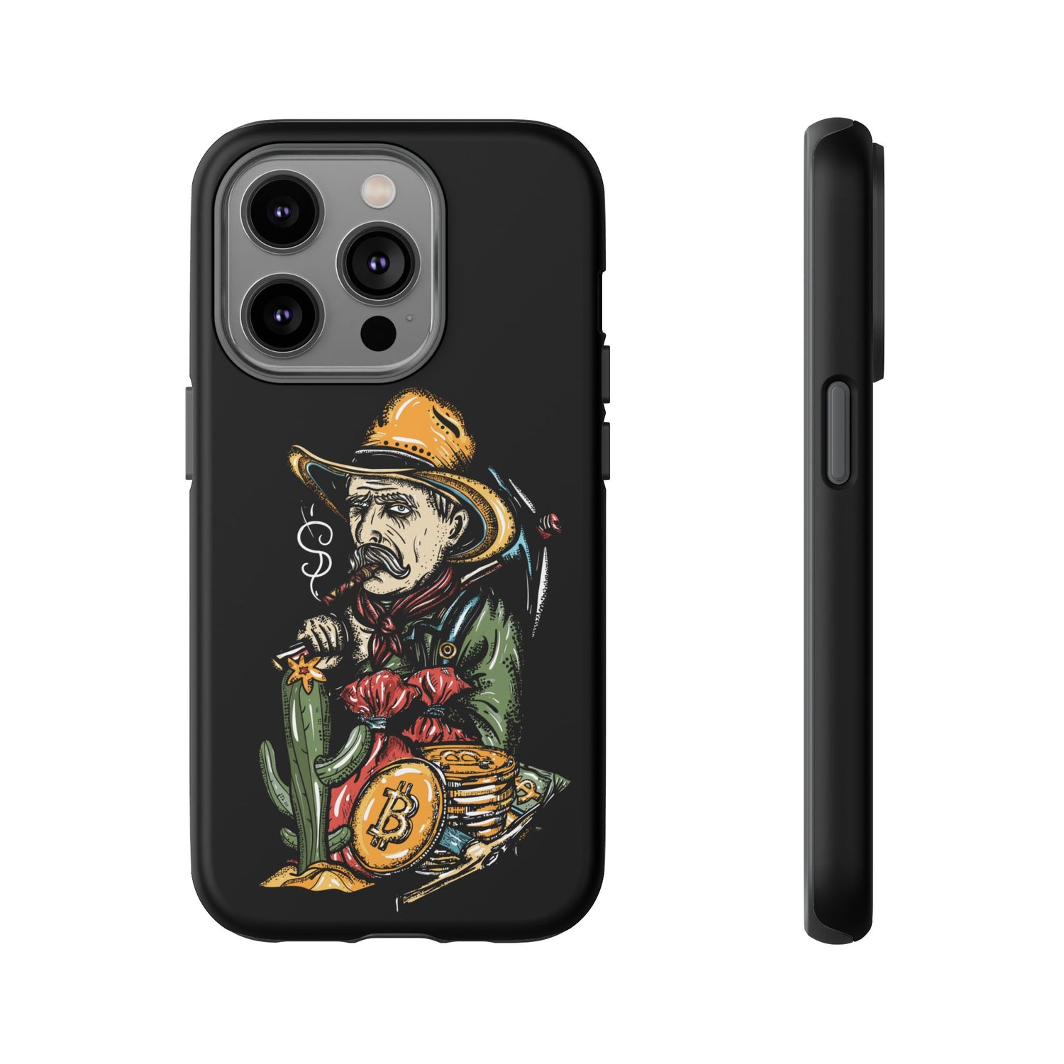 Phone Tough Case - Bitcoin Smoking Man