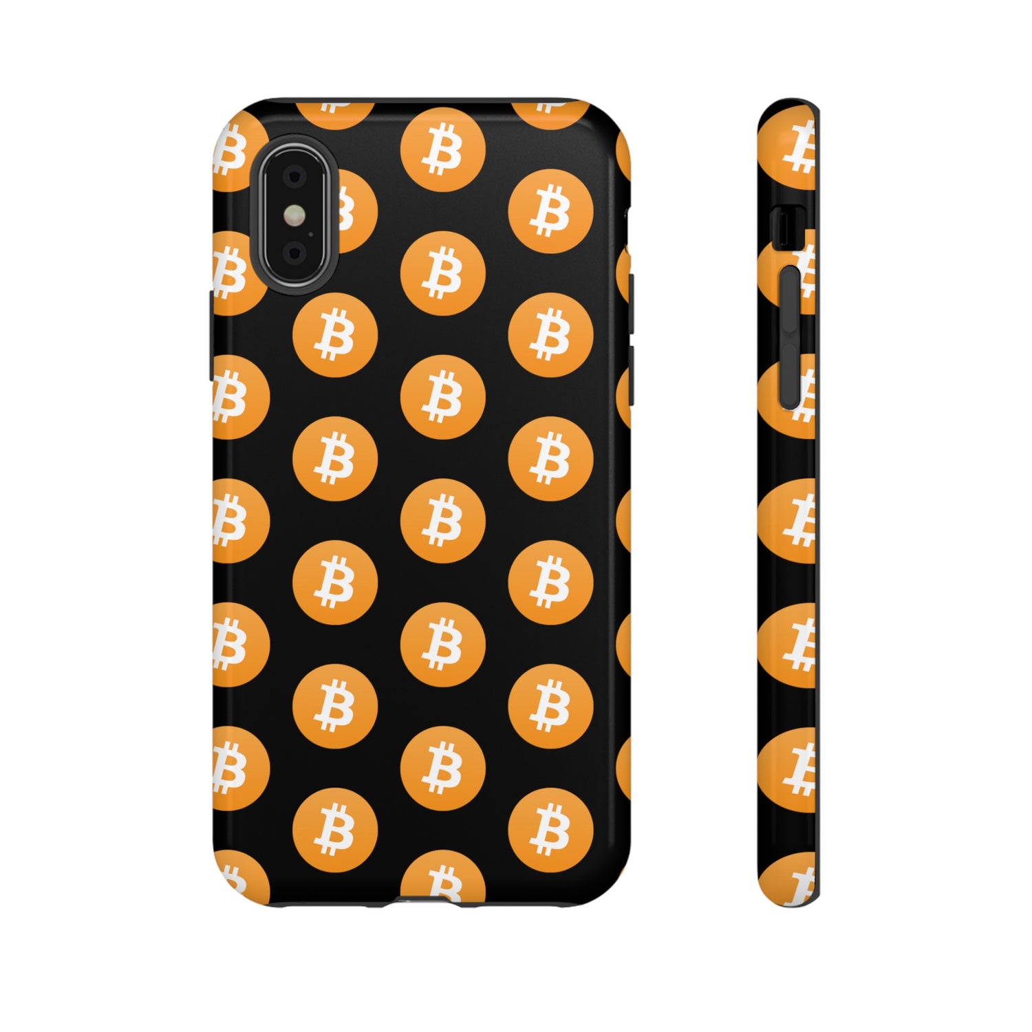 Phone Tough Case - Bitcoin Black Background