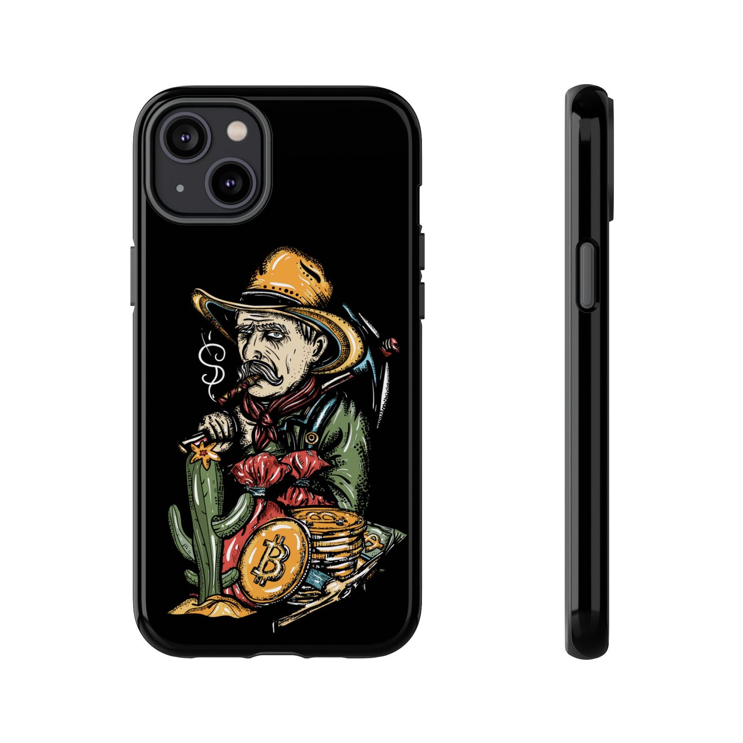 Phone Tough Case - Bitcoin Smoking Man