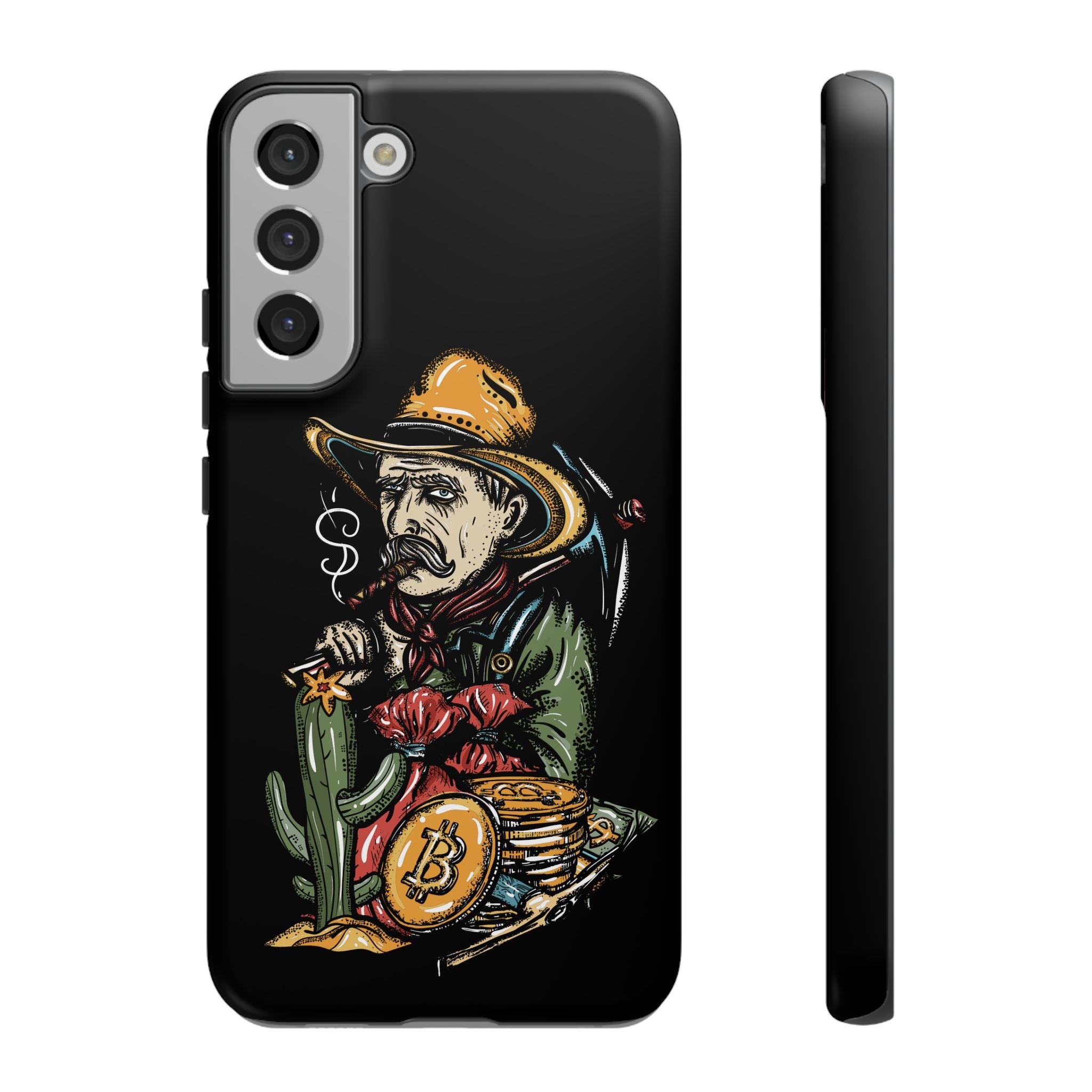 Phone Tough Case - Bitcoin Smoking Man