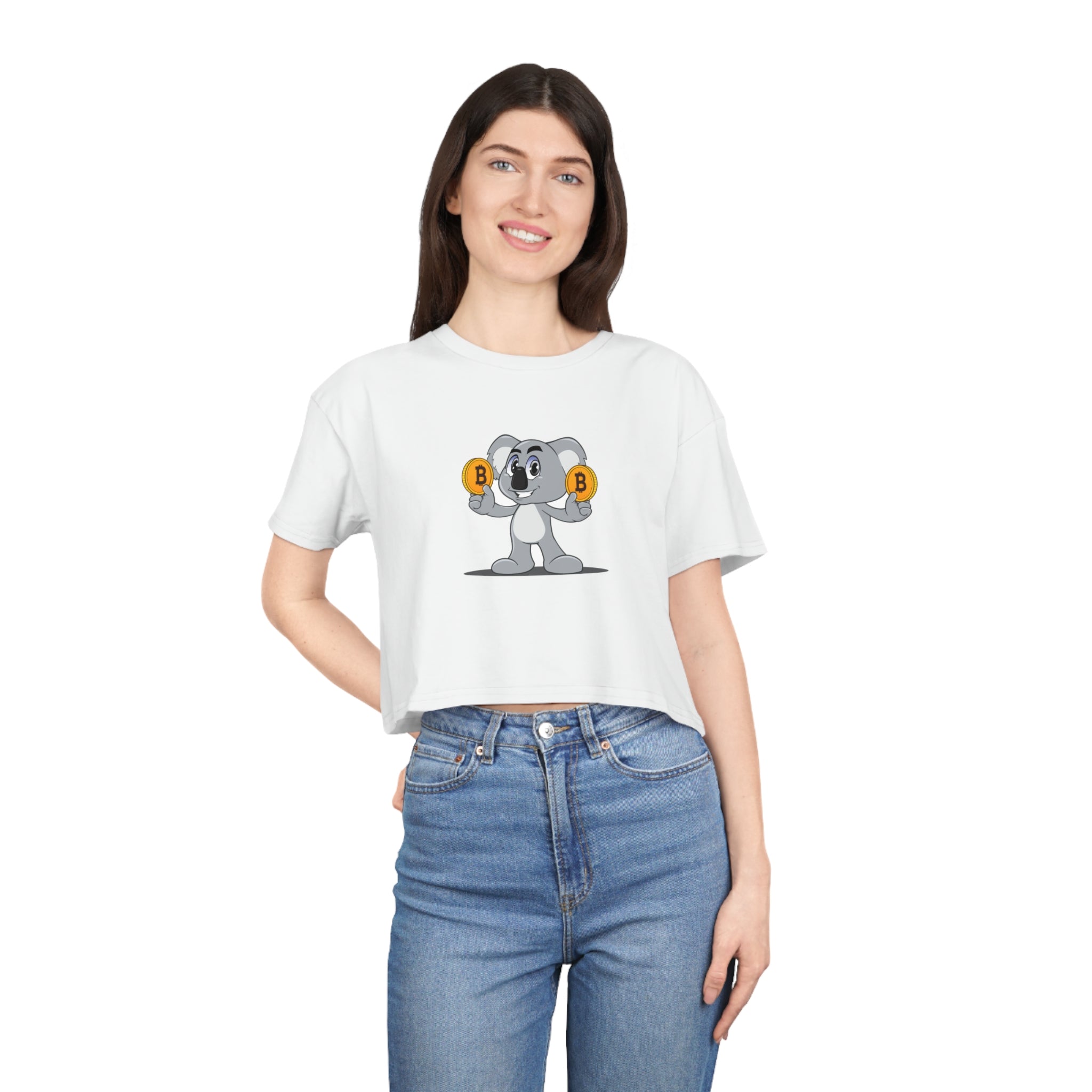 Crop Tee - Bitcoin Koala