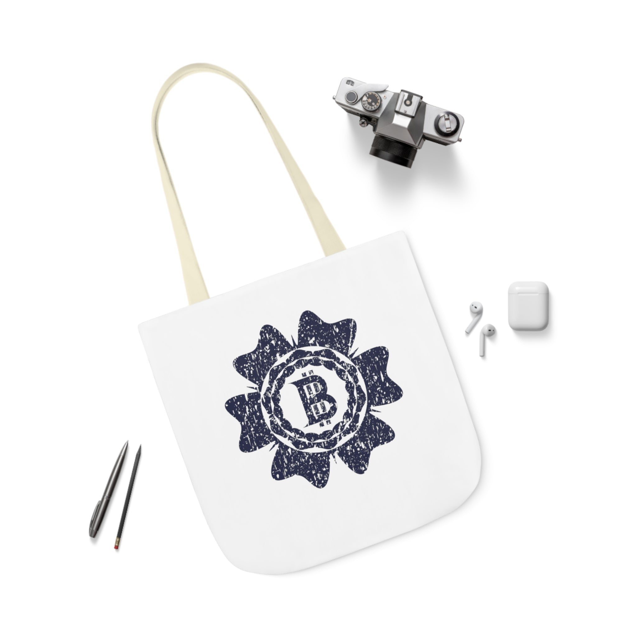 Canvas Tote Bag - Bitcoin Stamp