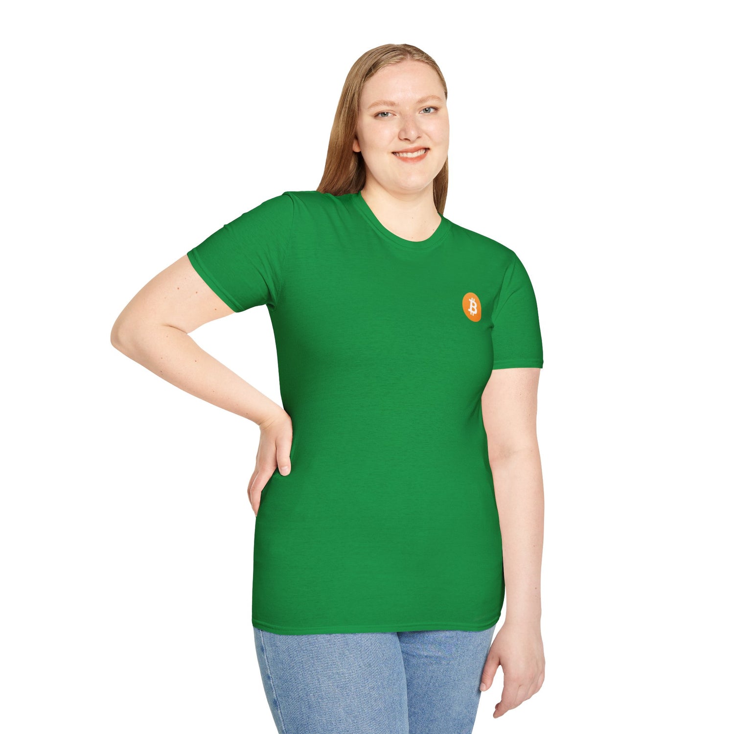 Bitcoin Logo Small - Cotton T-Shirt