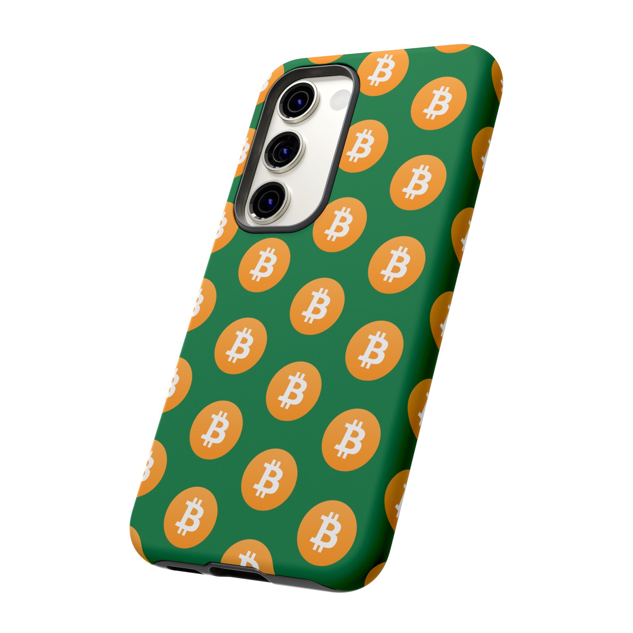 Phone Tough Case - Bitcoin Green Background