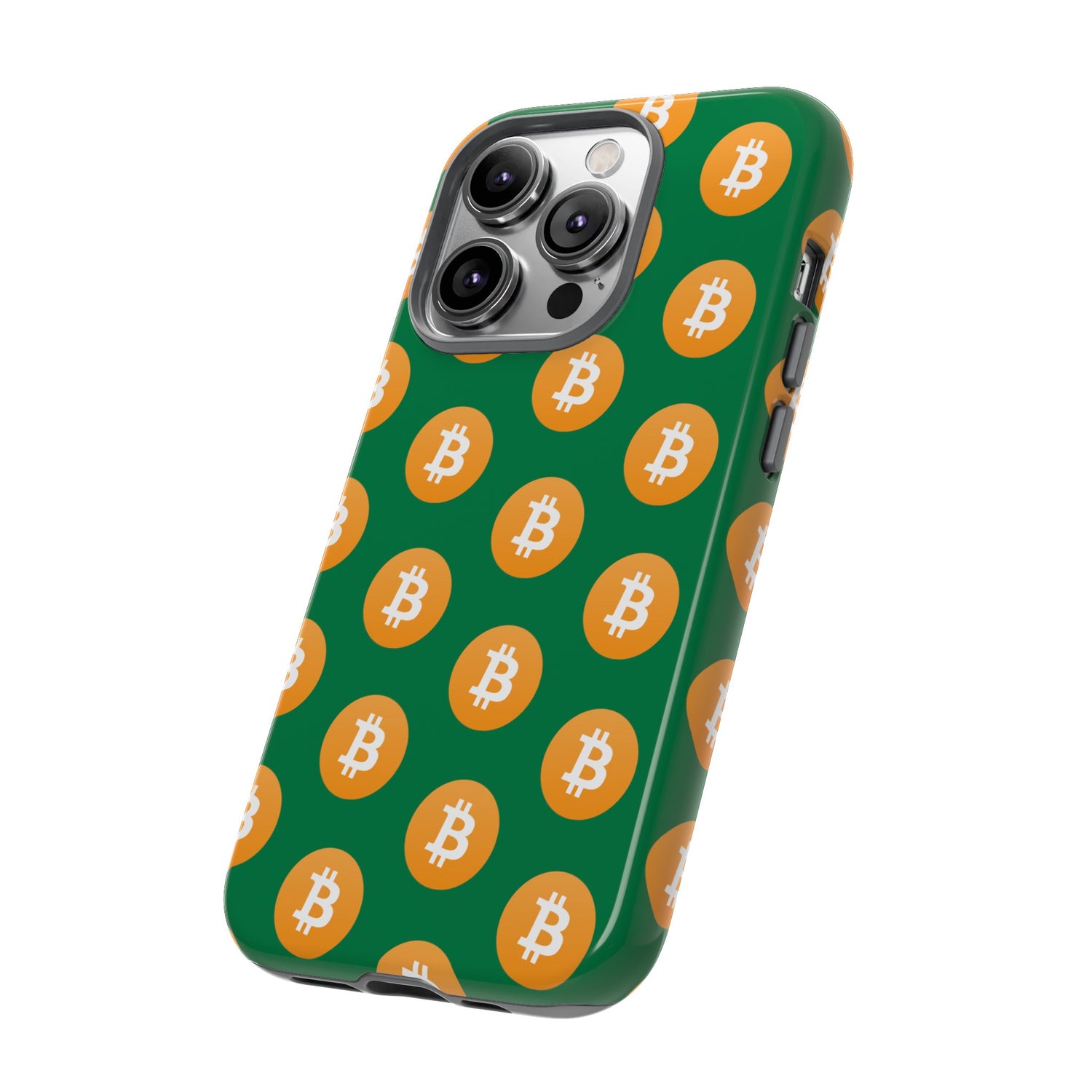 Phone Tough Case - Bitcoin Green Background