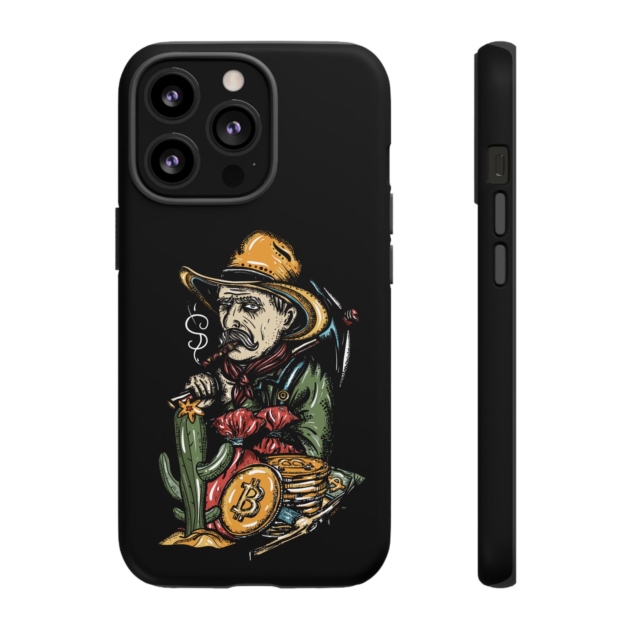 Phone Tough Case - Bitcoin Smoking Man