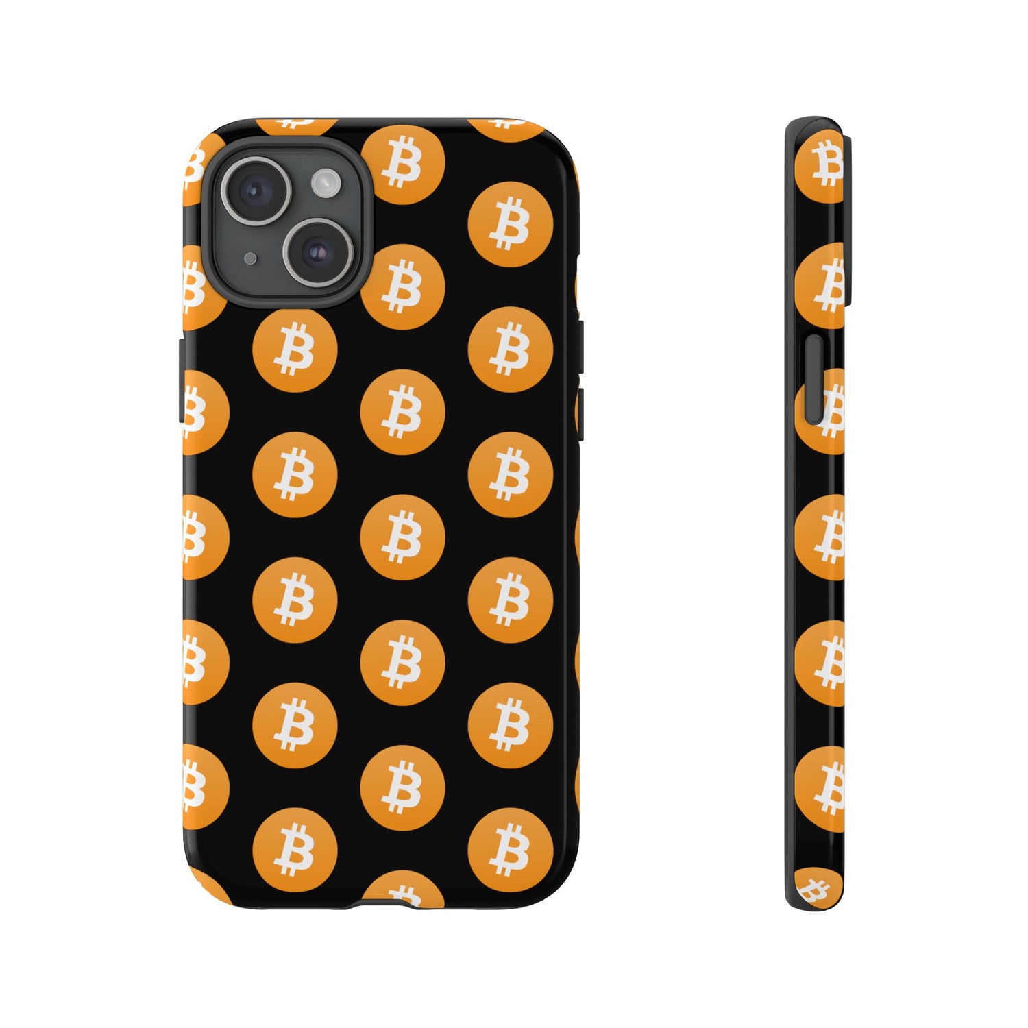 Phone Tough Case - Bitcoin Black Background