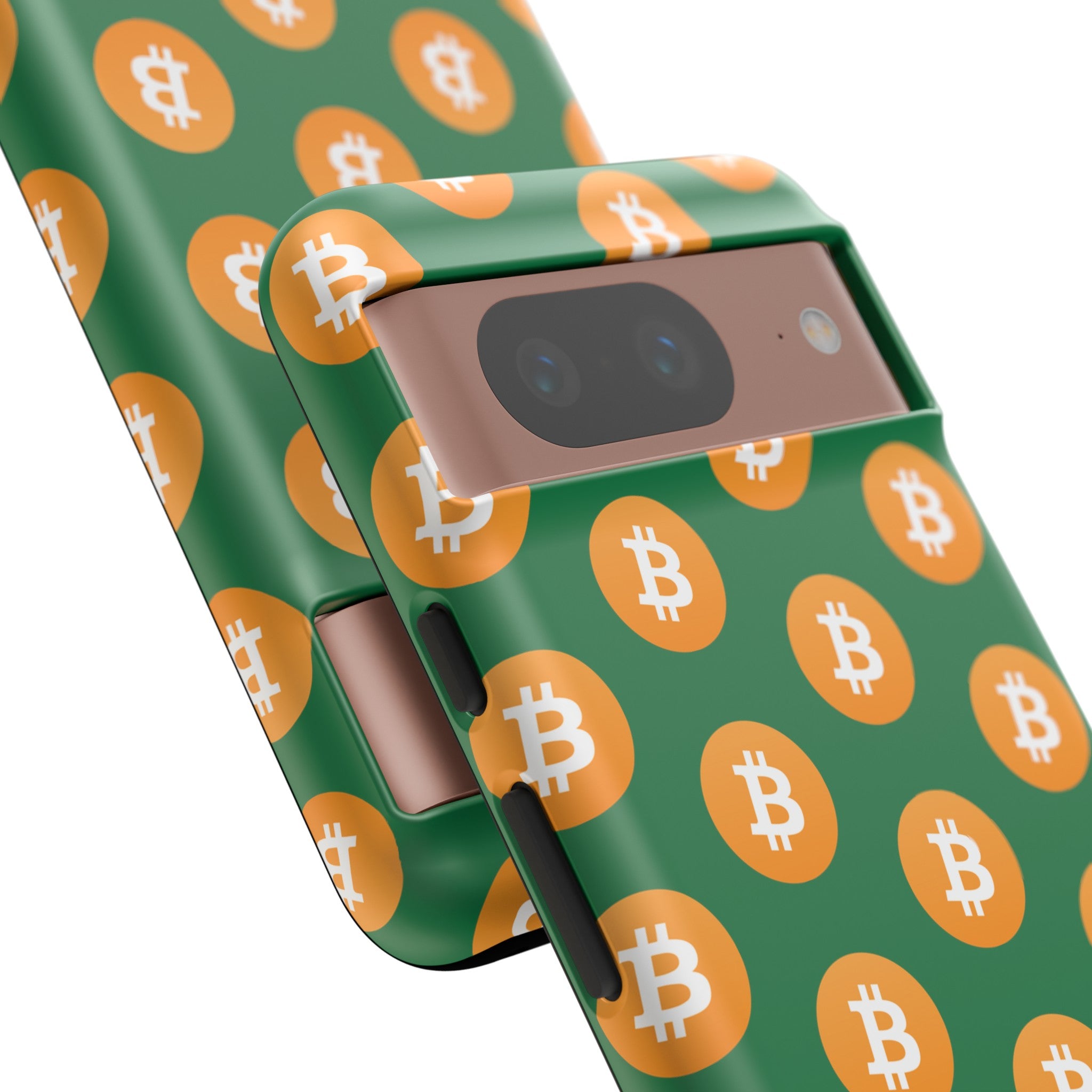 Phone Tough Case - Bitcoin Green Background