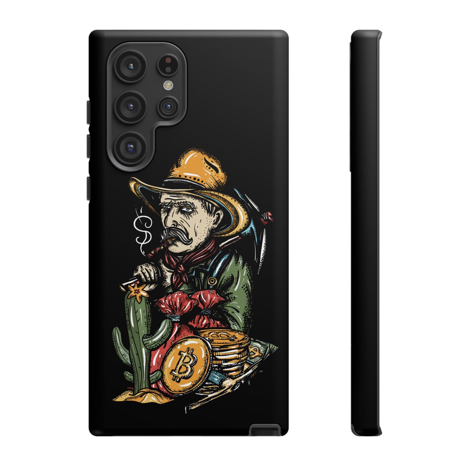 Phone Tough Case - Bitcoin Smoking Man