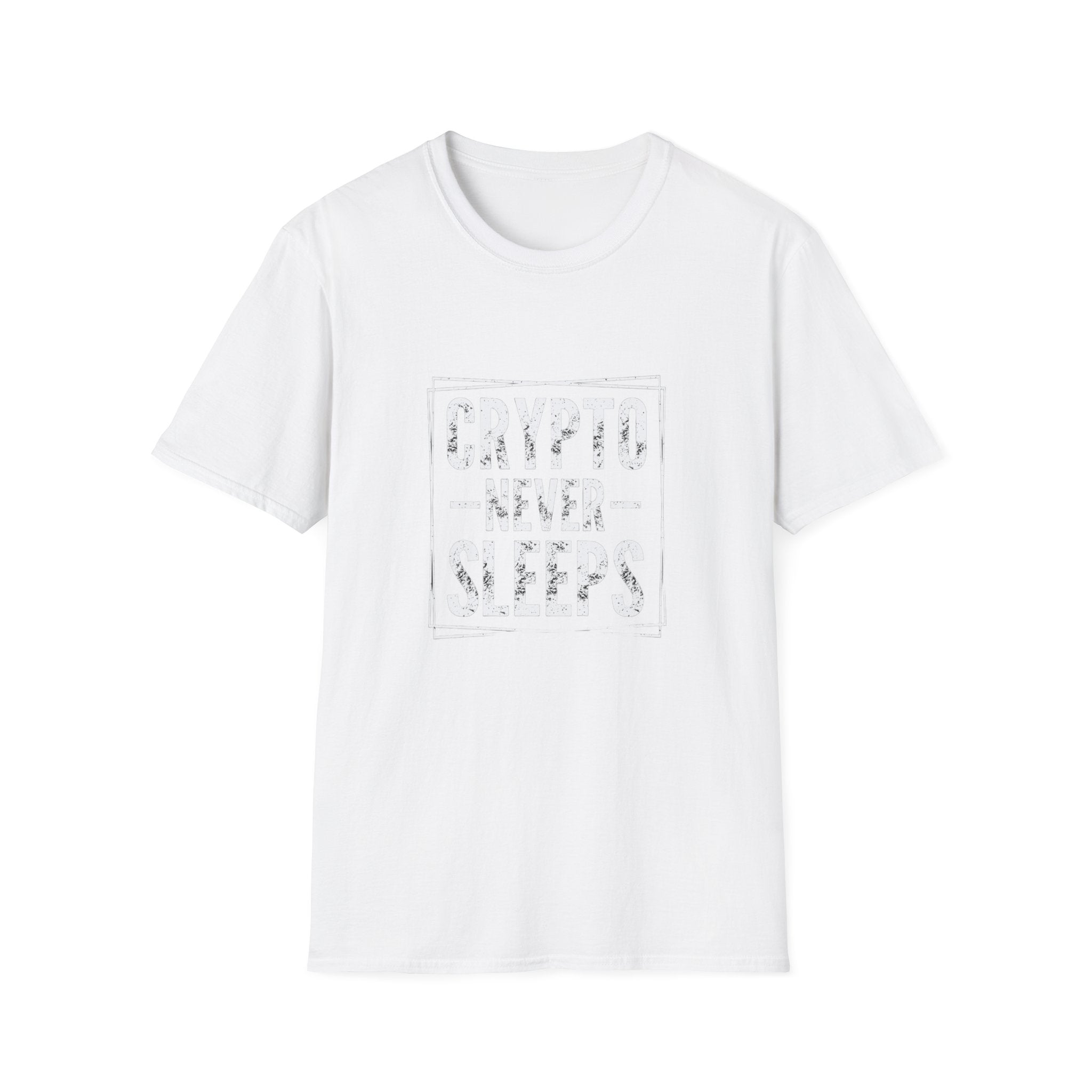 Crypto Never Sleeps (Front) T-Shirt
