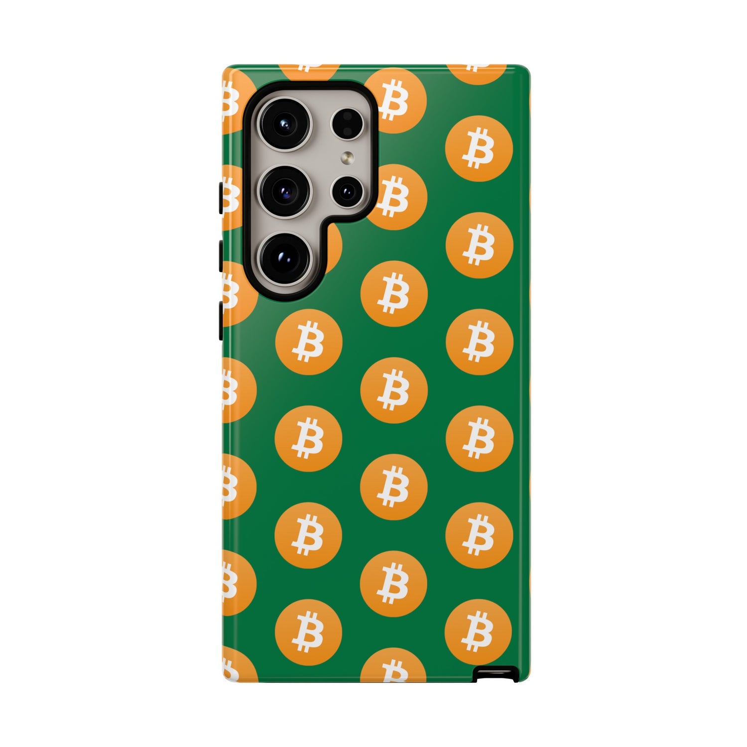 Phone Tough Case - Bitcoin Green Background