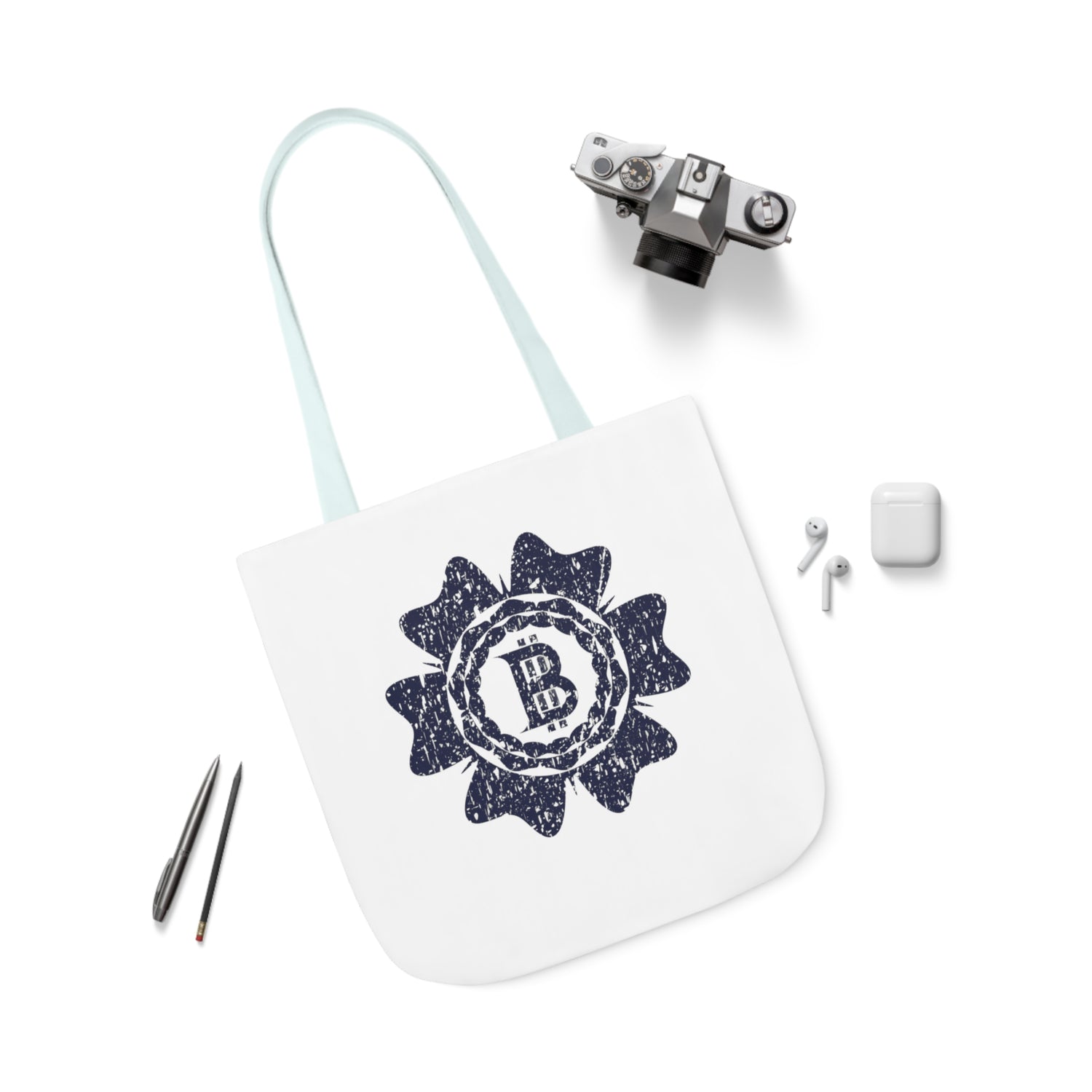 Canvas Tote Bag - Bitcoin Stamp