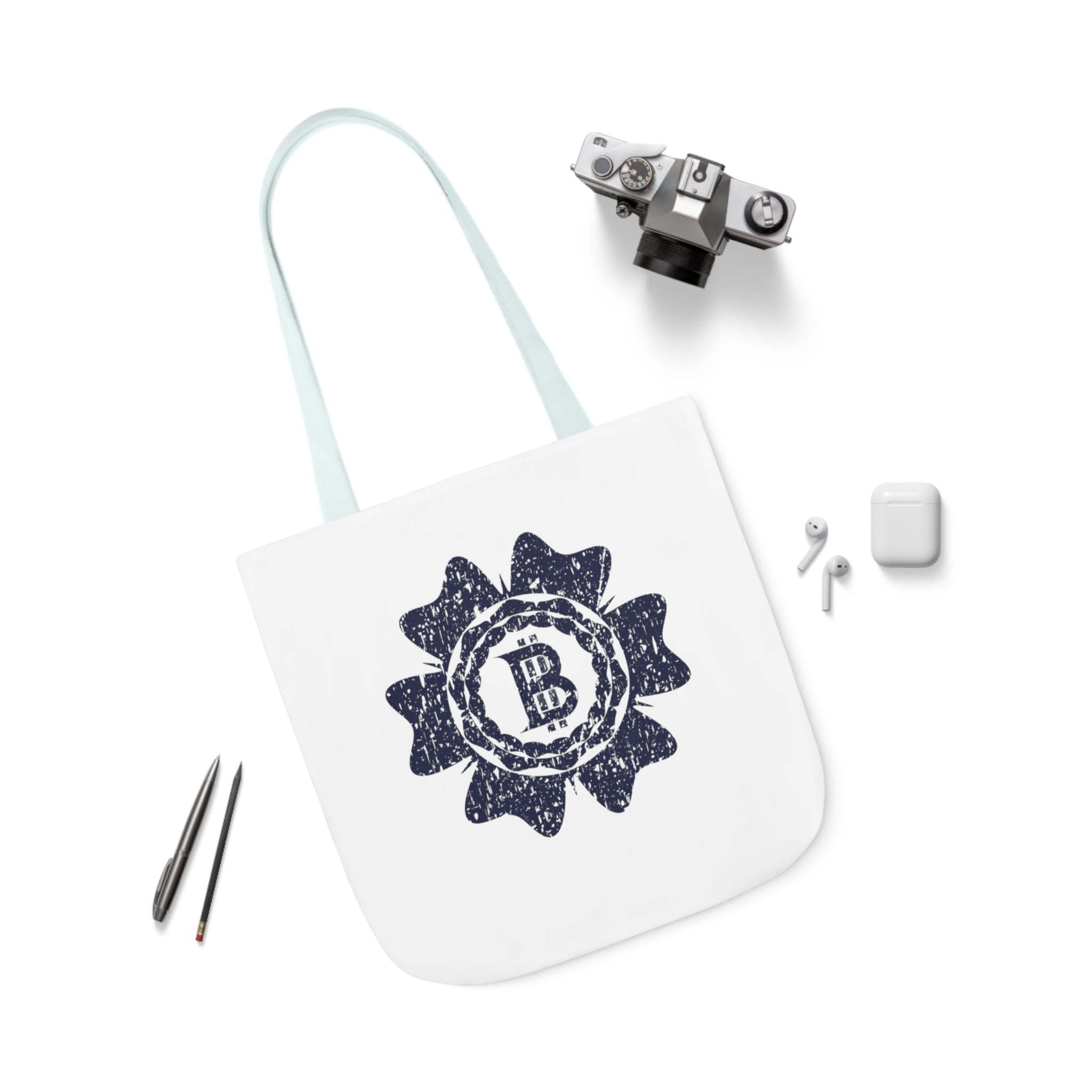 Canvas Tote Bag - Bitcoin Stamp