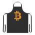 Black apron with Bitcoin Mode On logo: A bold, eye-catching image representing the concept of Bitcoin Mode being activated.