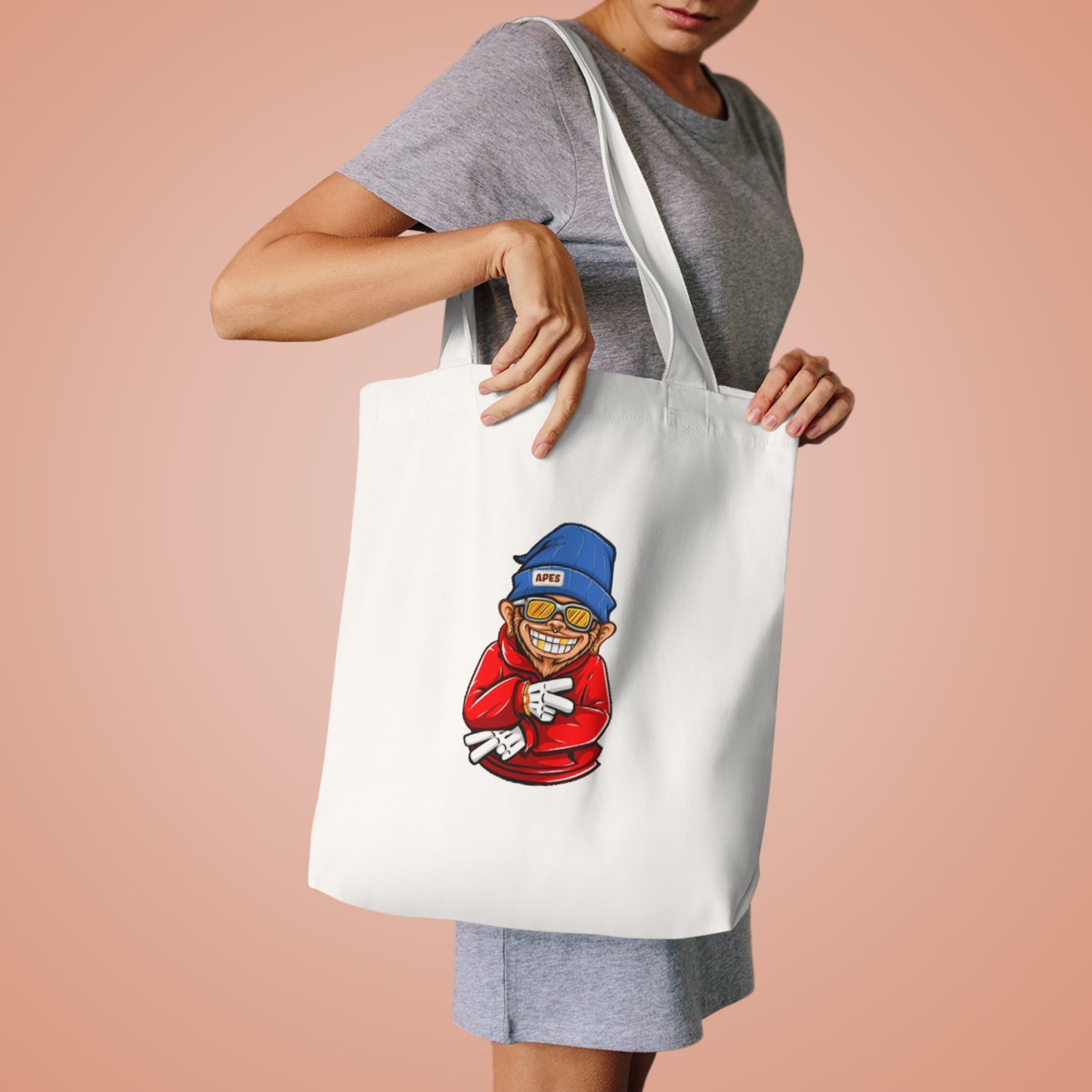 Premium 100% Cotton Tote Bag - NFT Ape