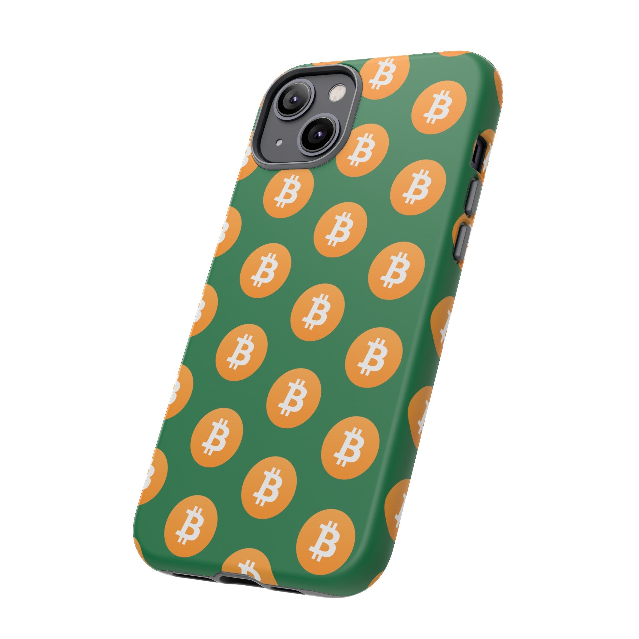 Phone Tough Case - Bitcoin Green Background