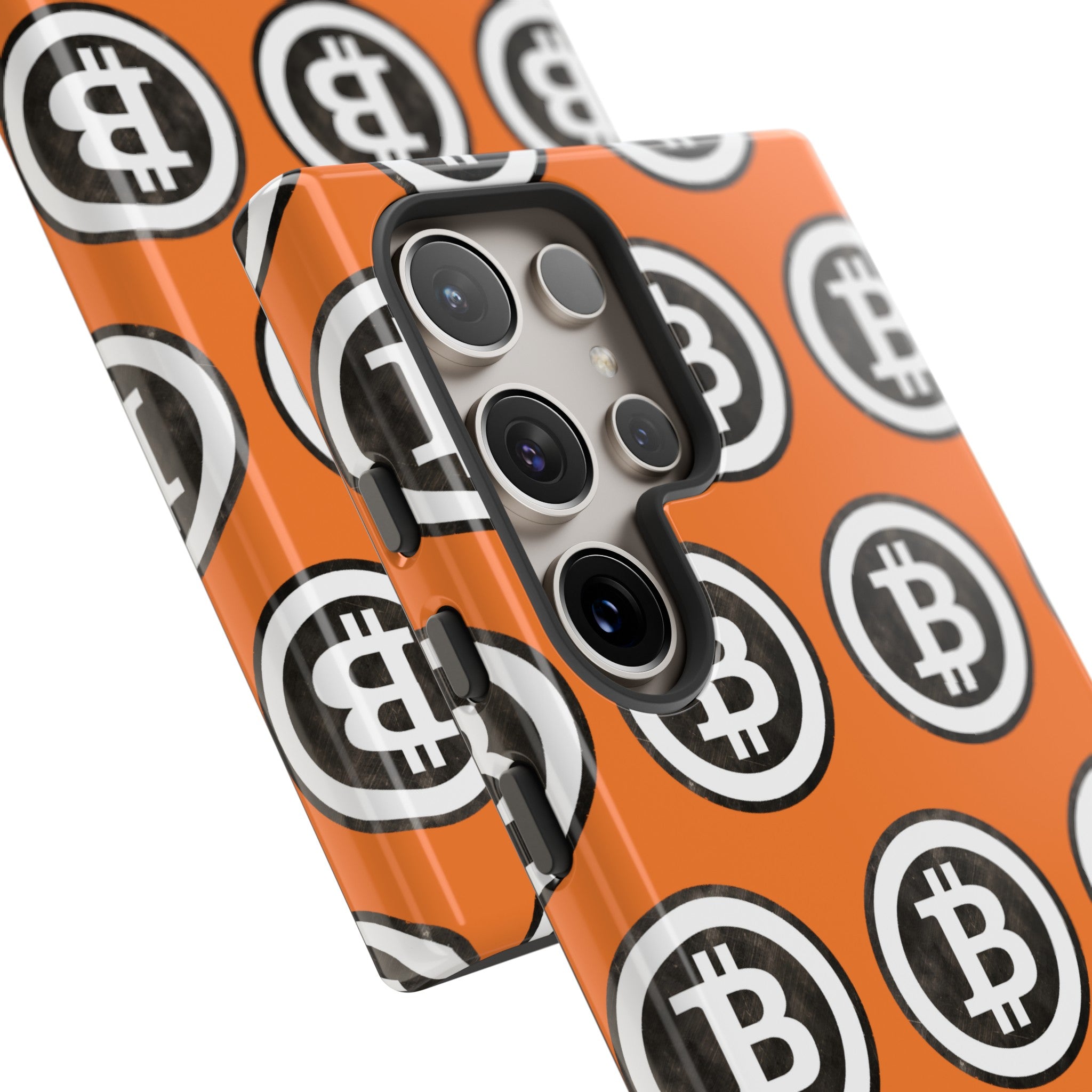 Phone Tough Case - B Logo Orange Background