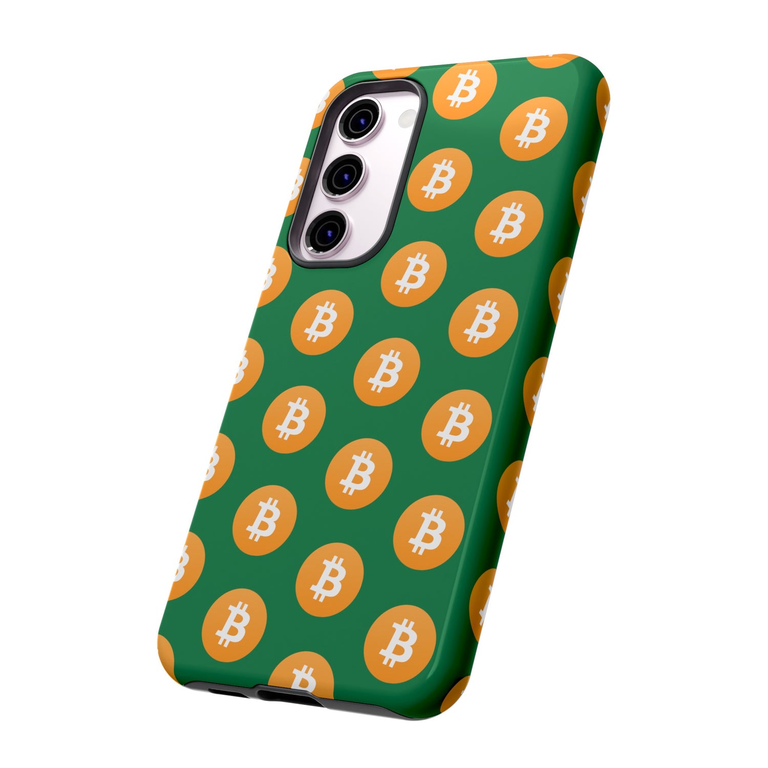 Phone Tough Case - Bitcoin Green Background